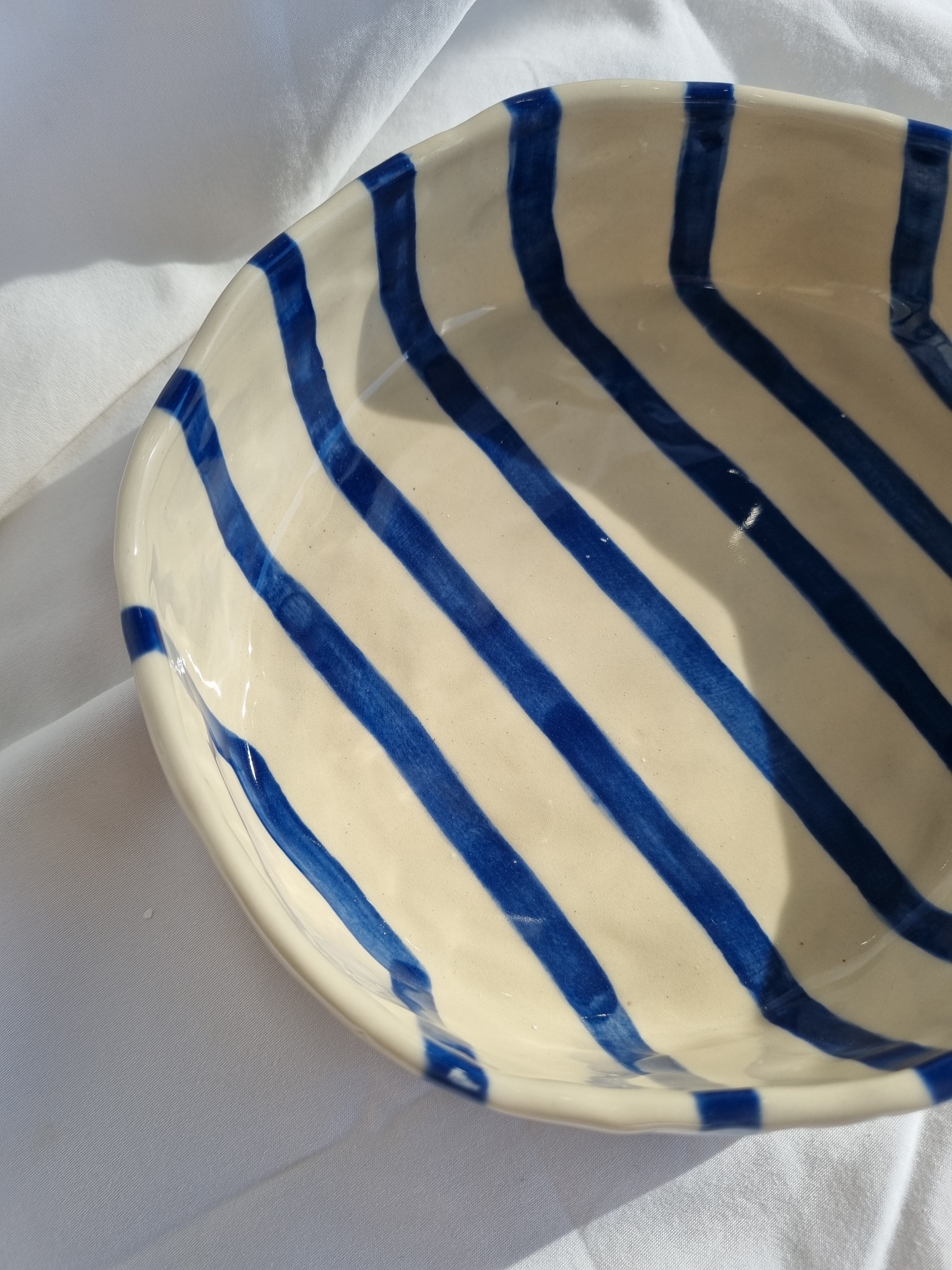 Blue Stripe Everyday Bowl