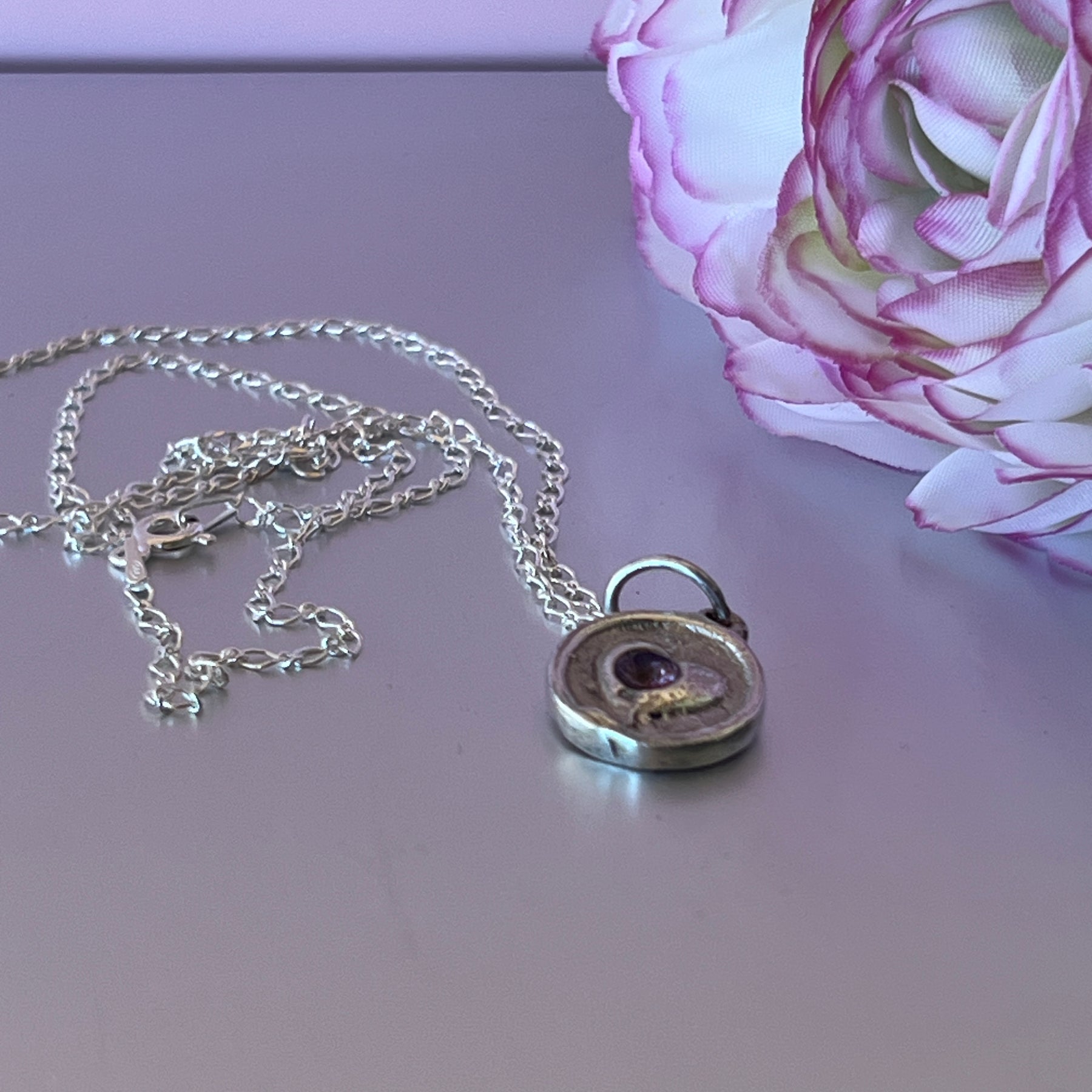 “My Heart” - Amethyst Pendant