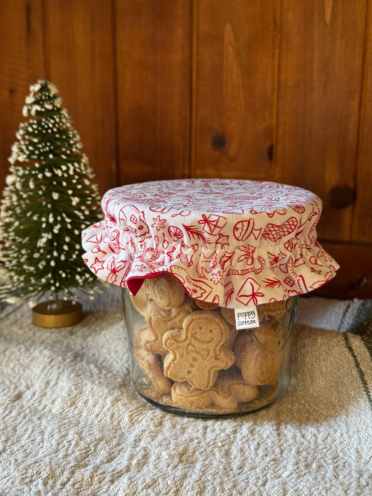 Christmas Jar / Small Bowl Cover