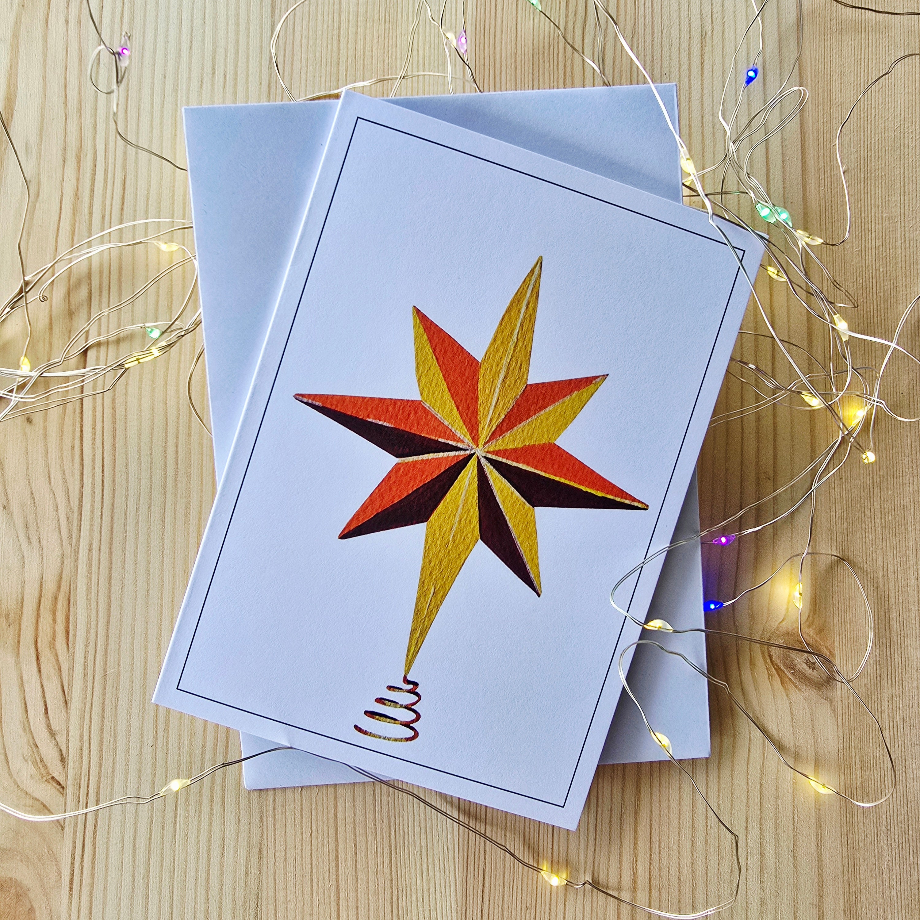 Christmas Ornaments Gift Wrap and Card Set