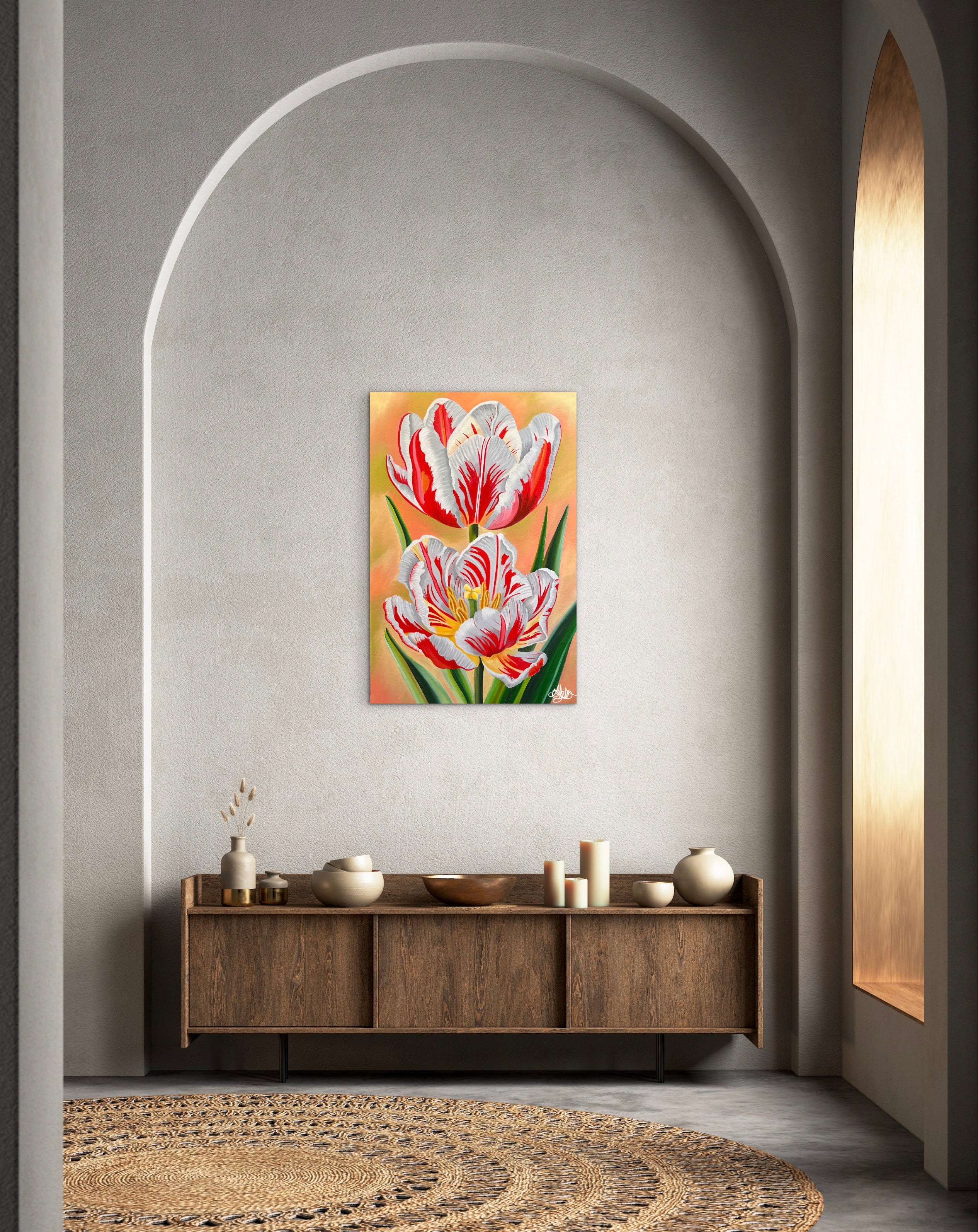 Striking Flame - Oil Painting - Hand Painted