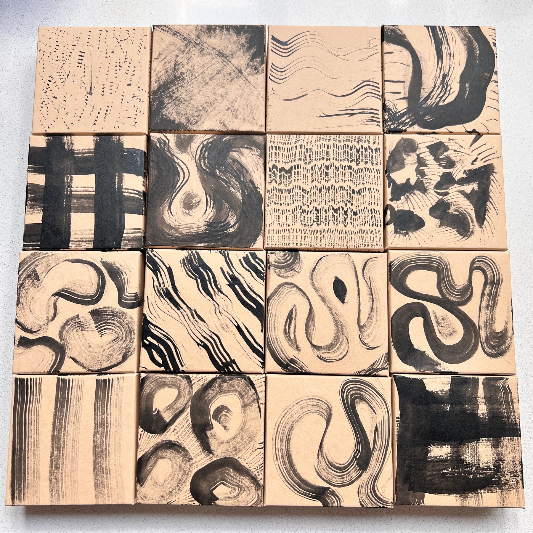 Rectangular Hooped Pearl Earrings Sterling Silver | Rose Gold