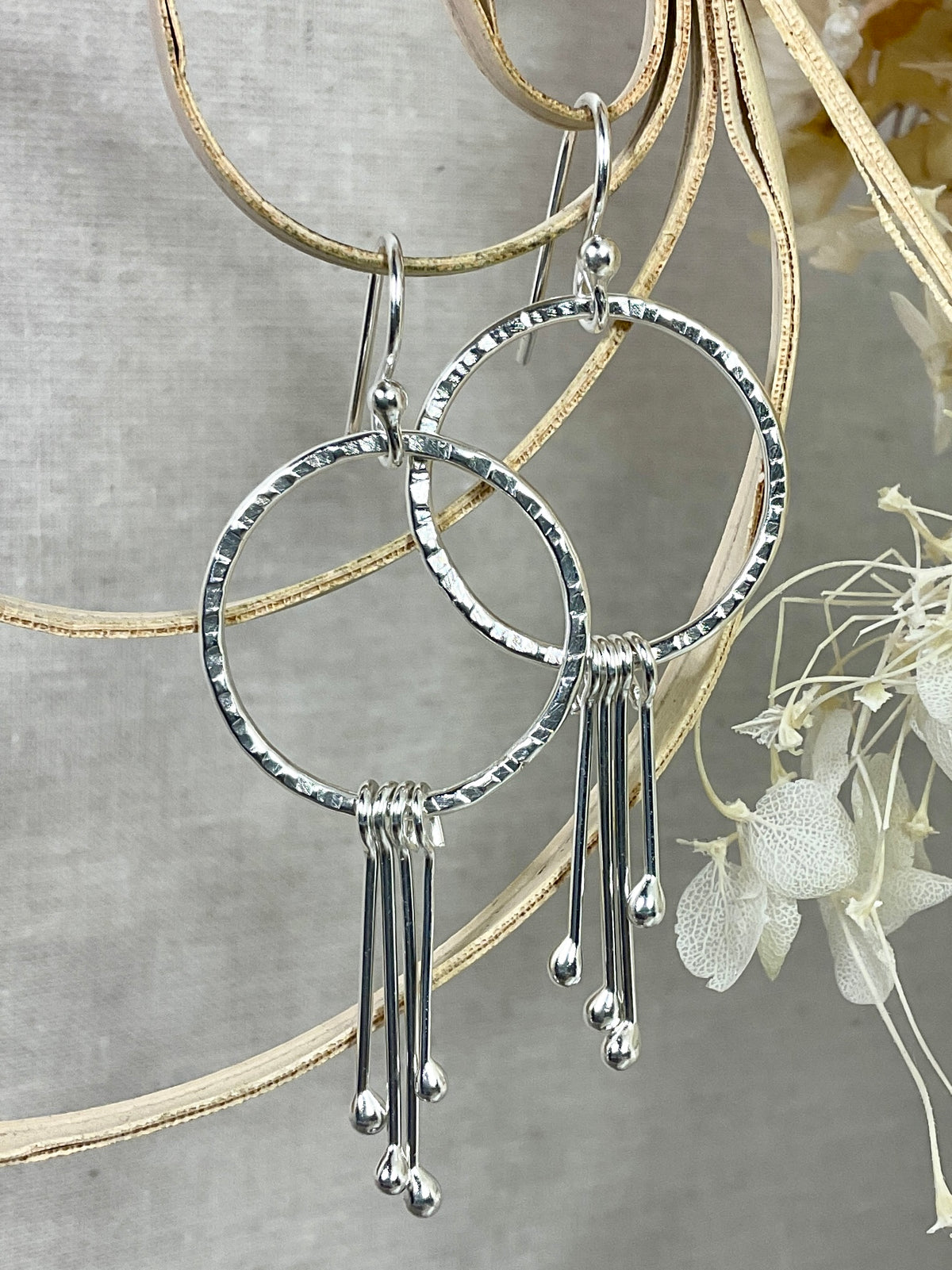Argentium silver earrings. Handmade 6 designs