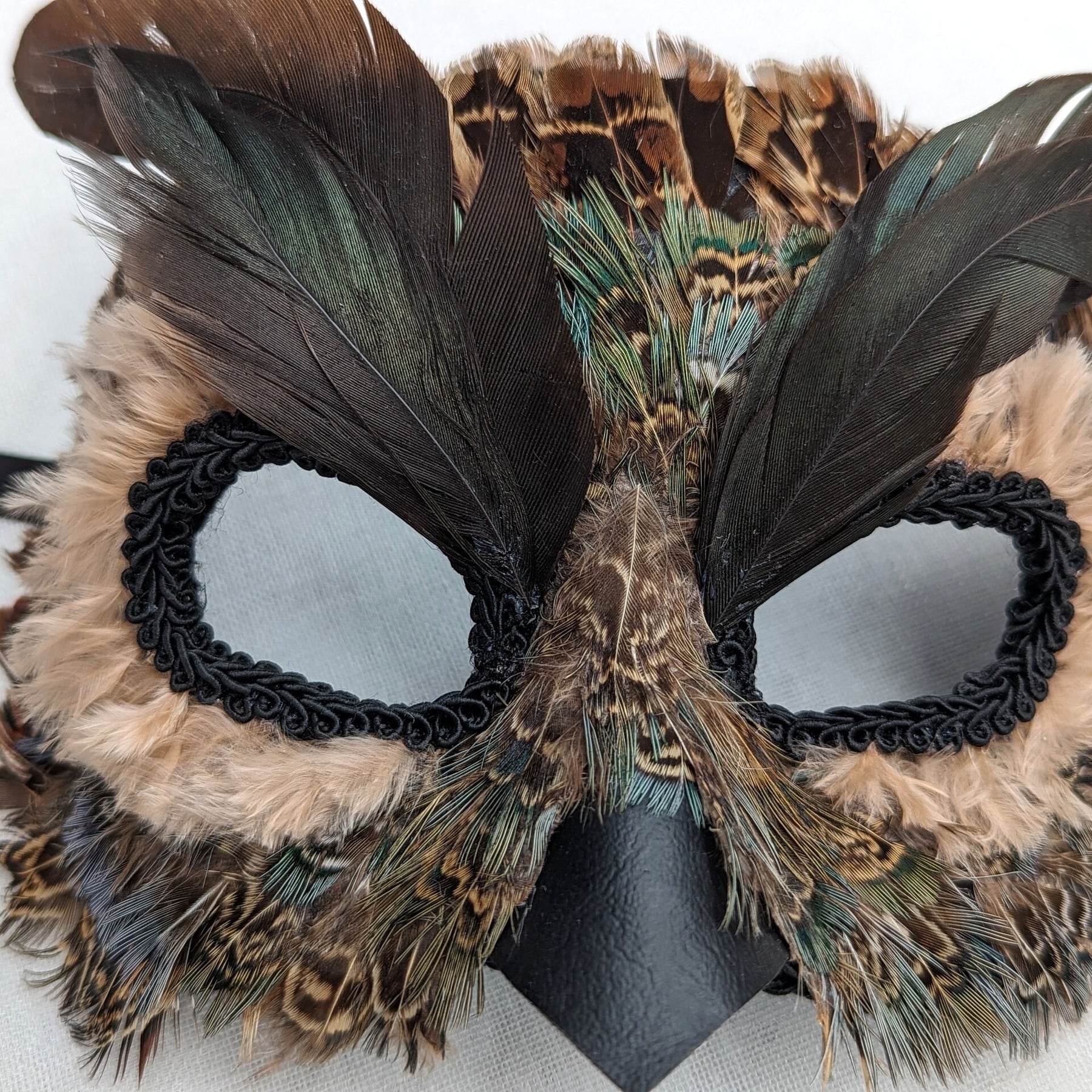 Night Owl Masquerade Mask Feathered Bird