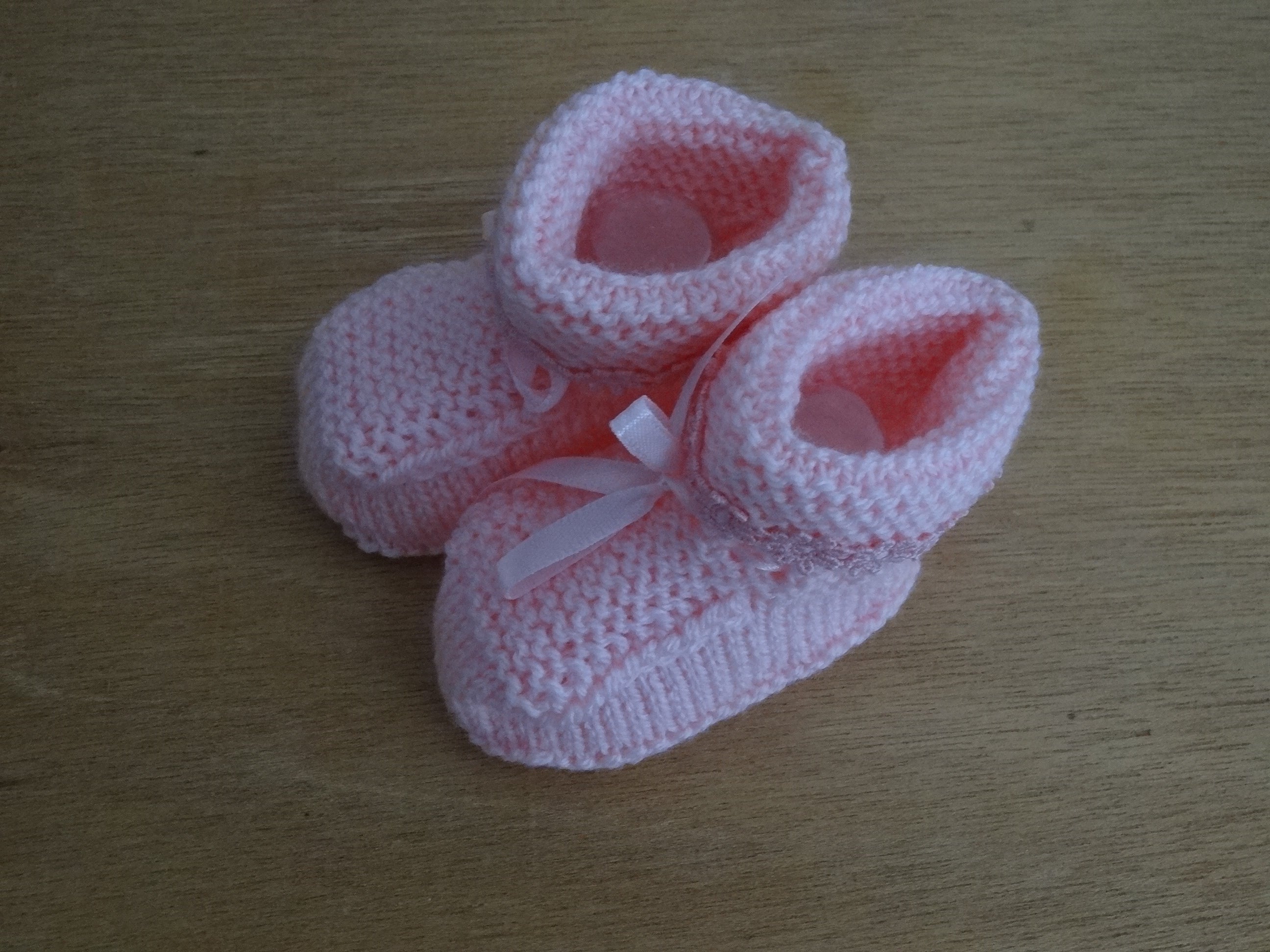 Pink Baby Bootees