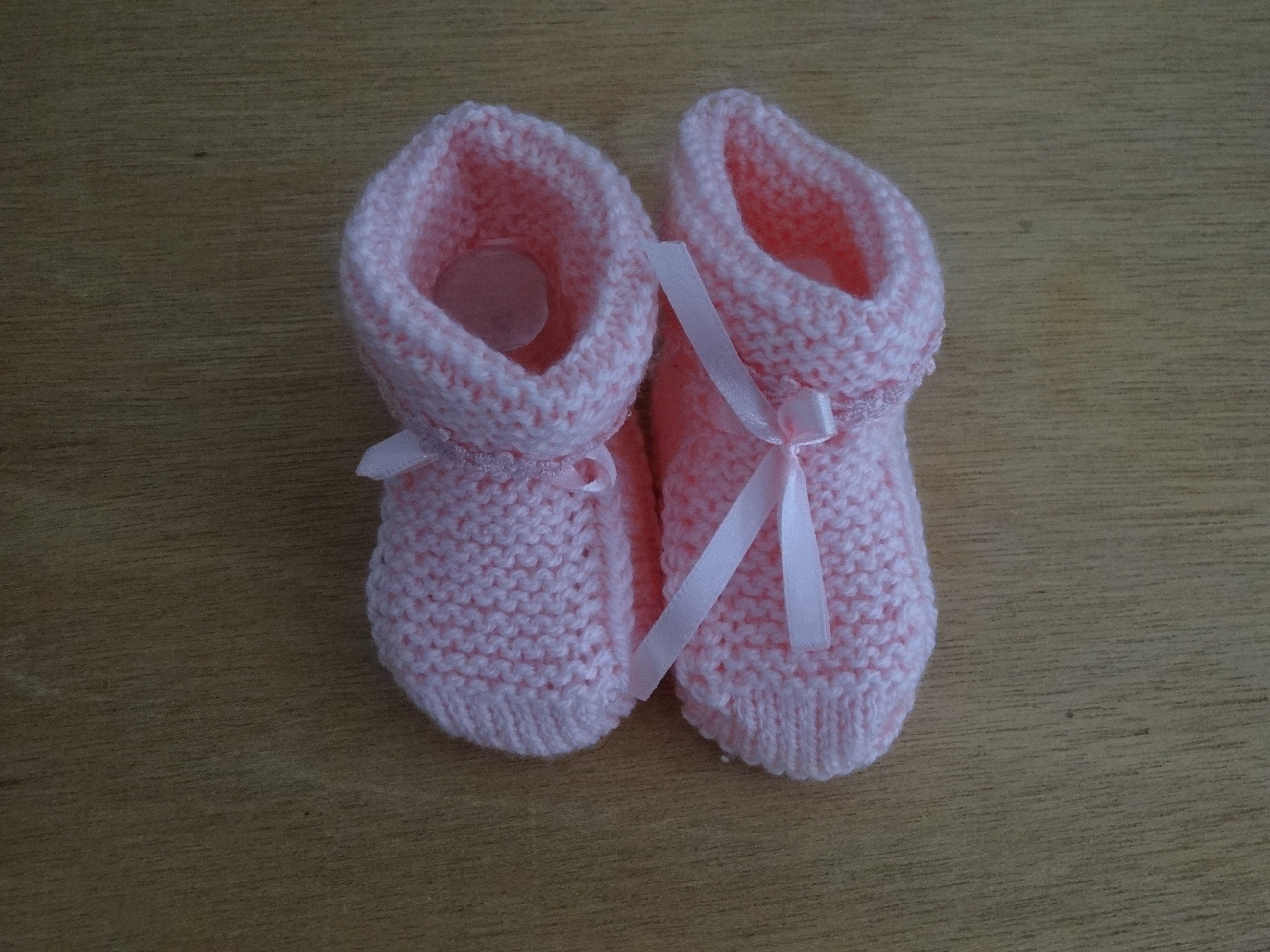 Pink Baby Bootees