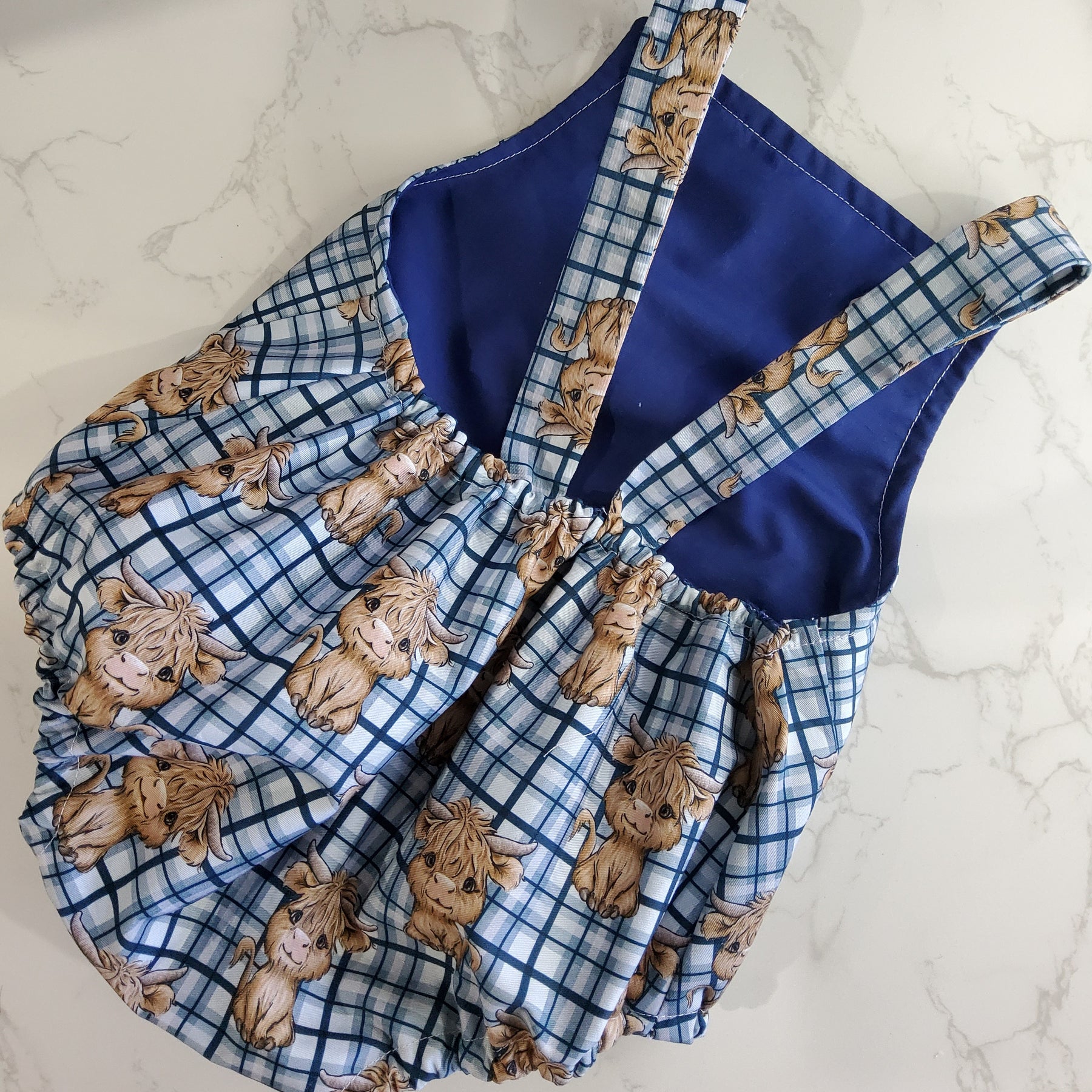 Plaid Cow Romper Size 000