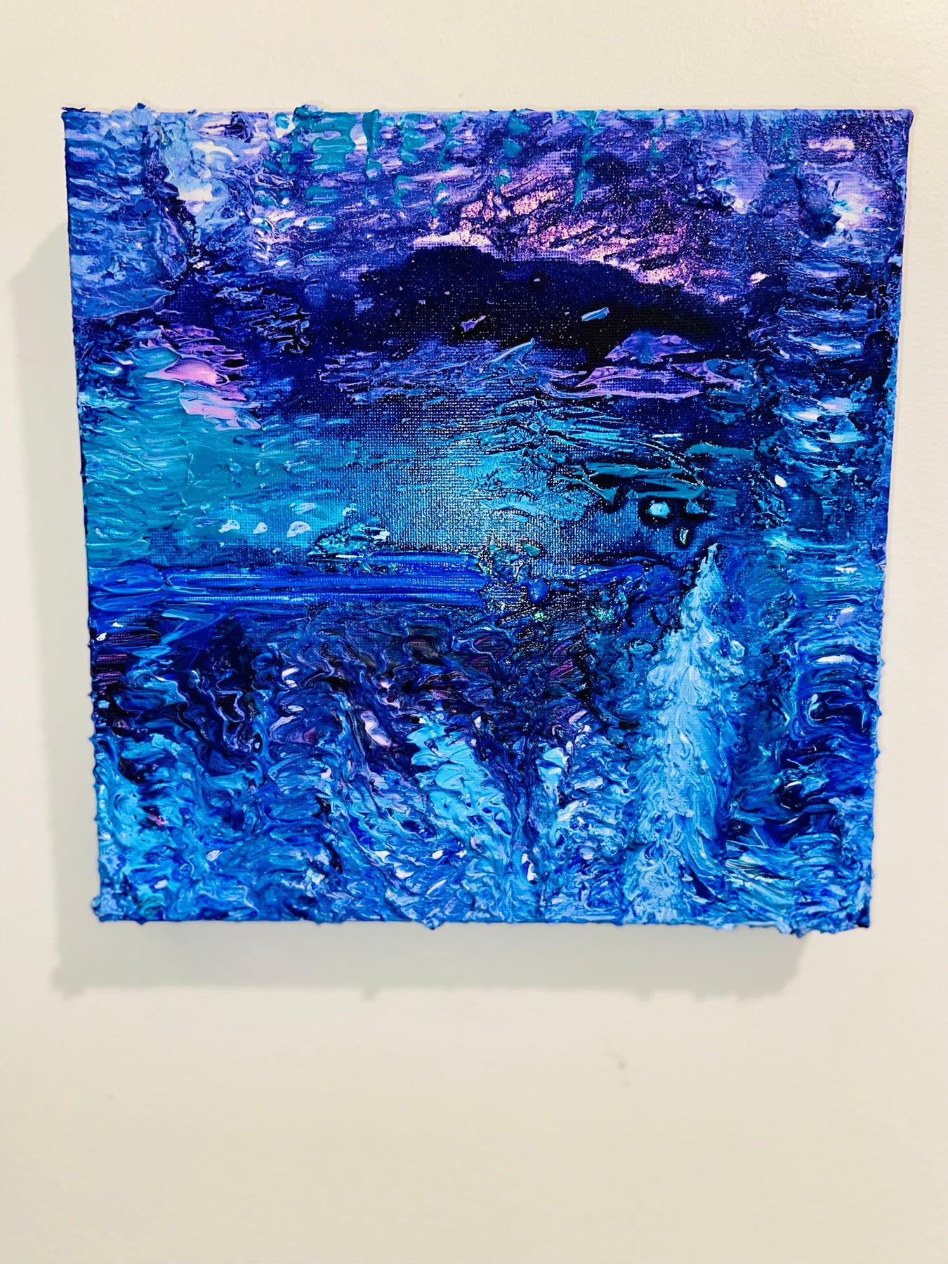 Uta: ORIGINAL CANVAS PAINTING 25.4x25.4x3.5cm by Margo Humphries