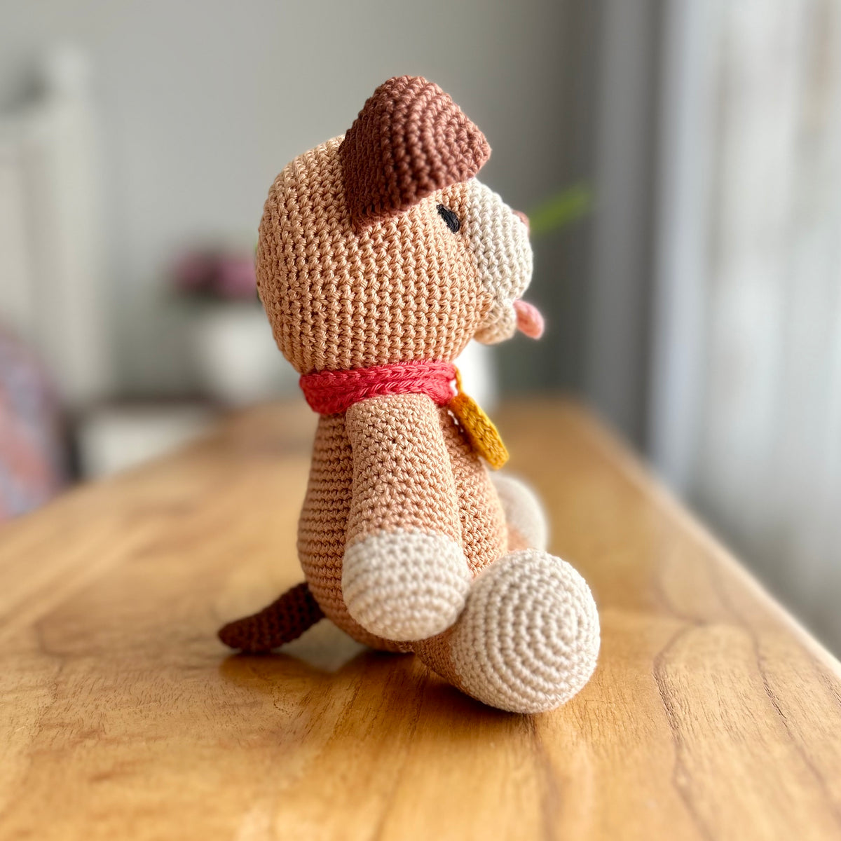Max the Handmade Crochet Puppy | 100% Cotton Toy | Ready to Ship