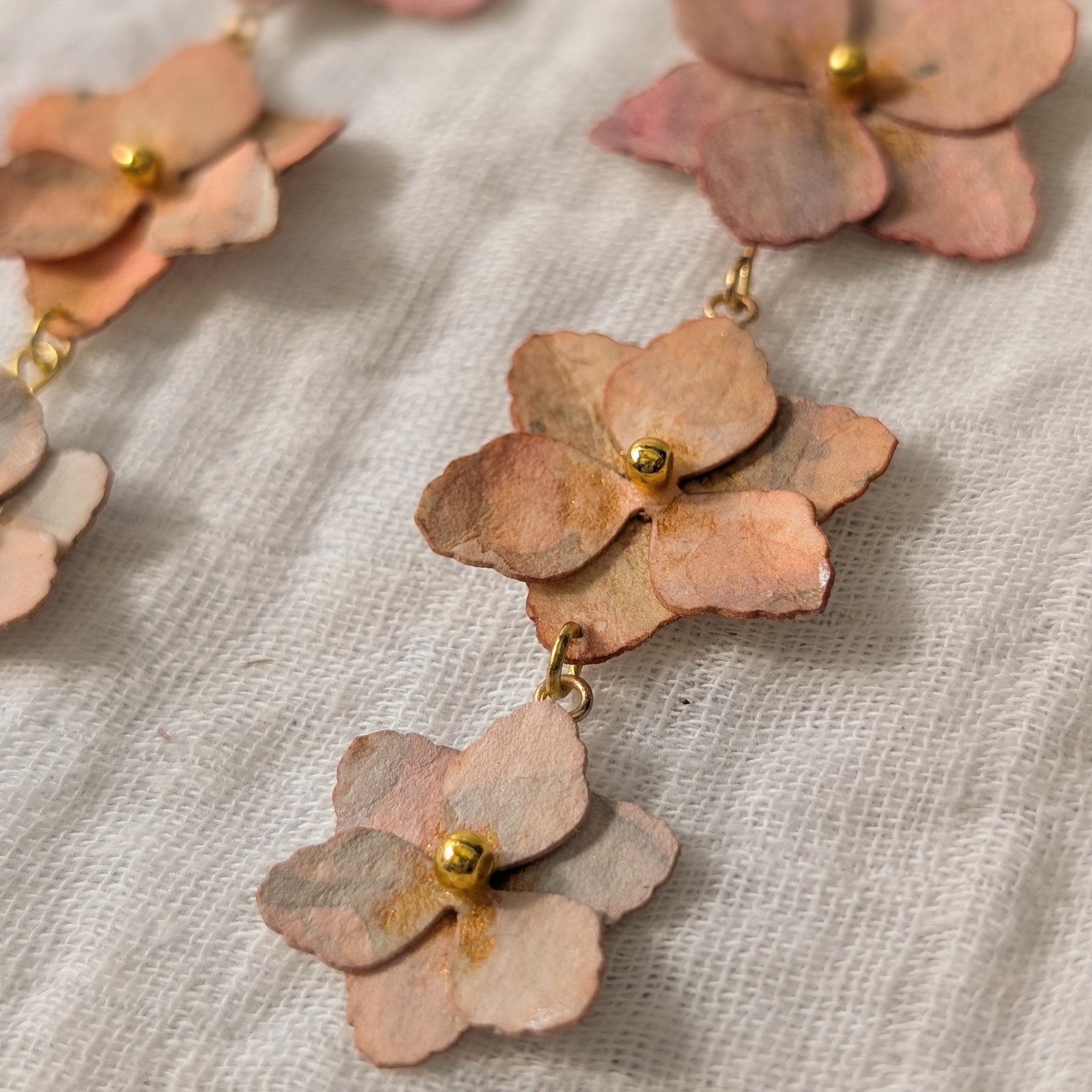 Handmade Gladiolus Floral Statement Earrings | Lightweight Paper Jewellery | Made to Order