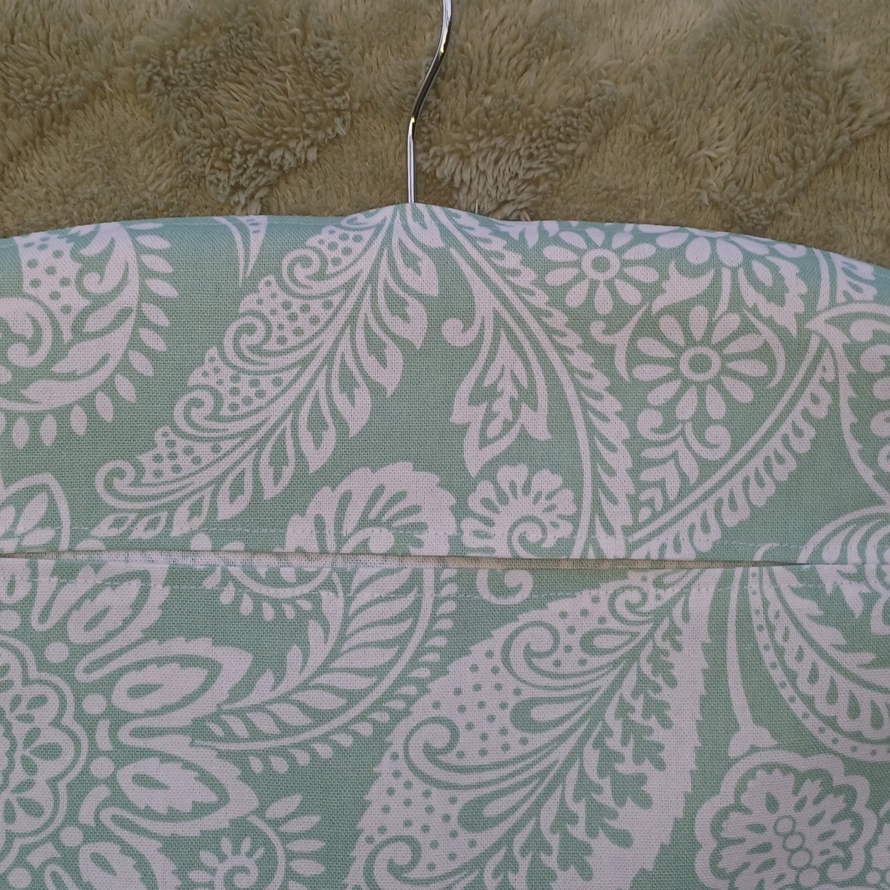 Peg Bag - Green Paisley Design