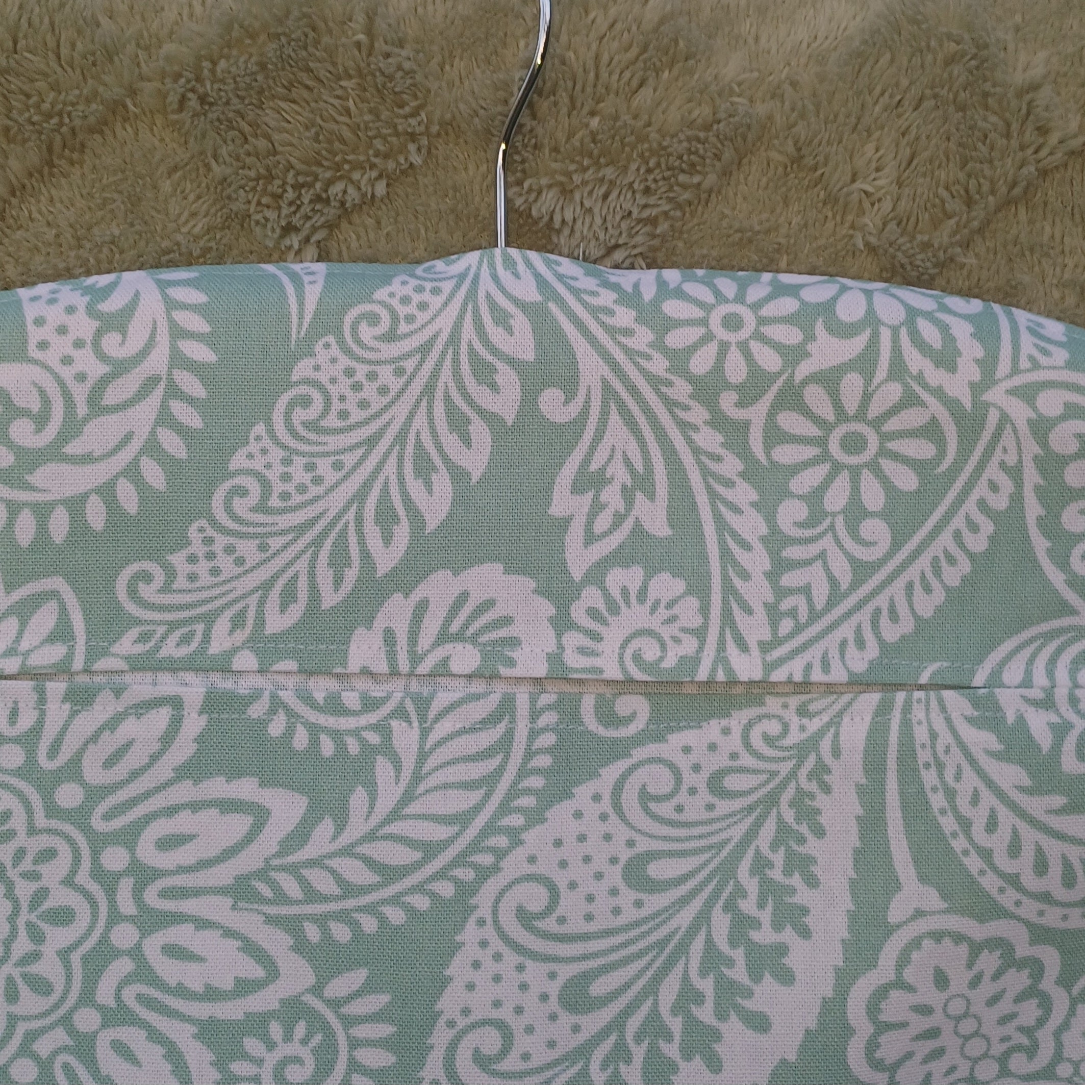 Peg Bag - Green Paisley Design