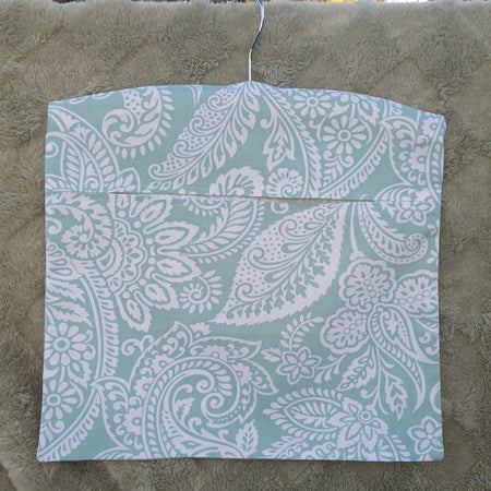 Peg Bag - Green Paisley Design