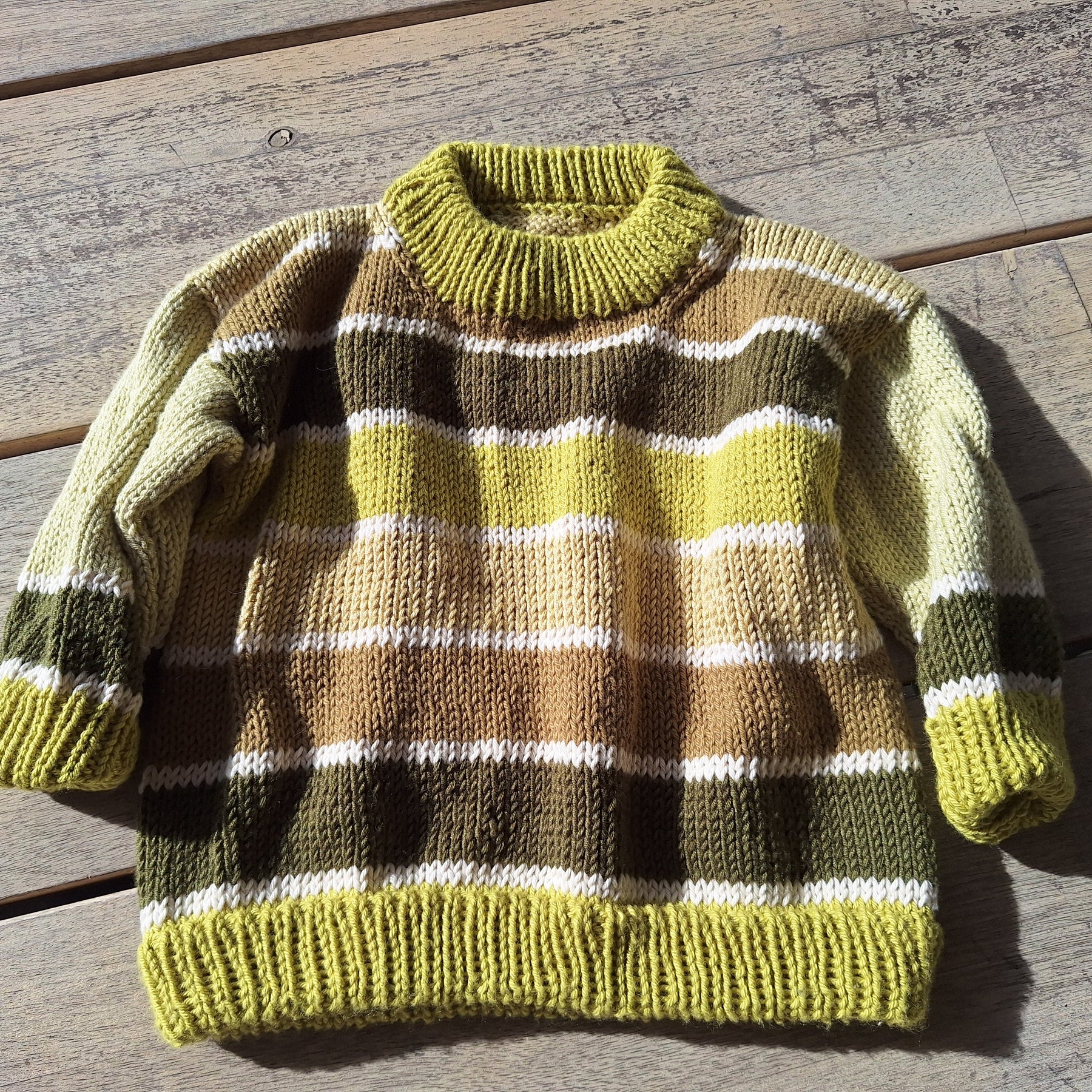 Striped 'Brownie Baby' Sweater Sz 3-6 mths