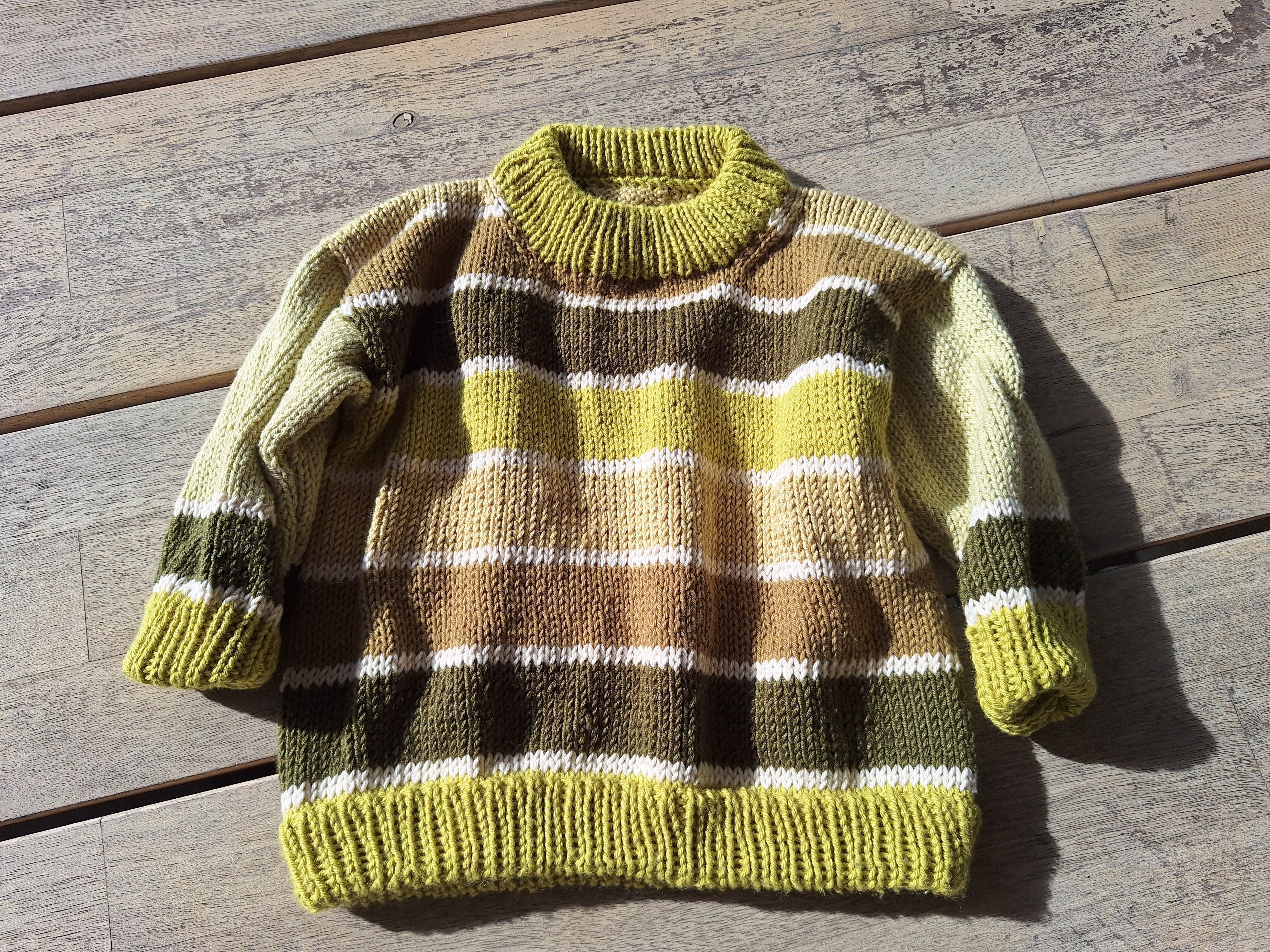 Striped 'Brownie Baby' Sweater Sz 3-6 mths