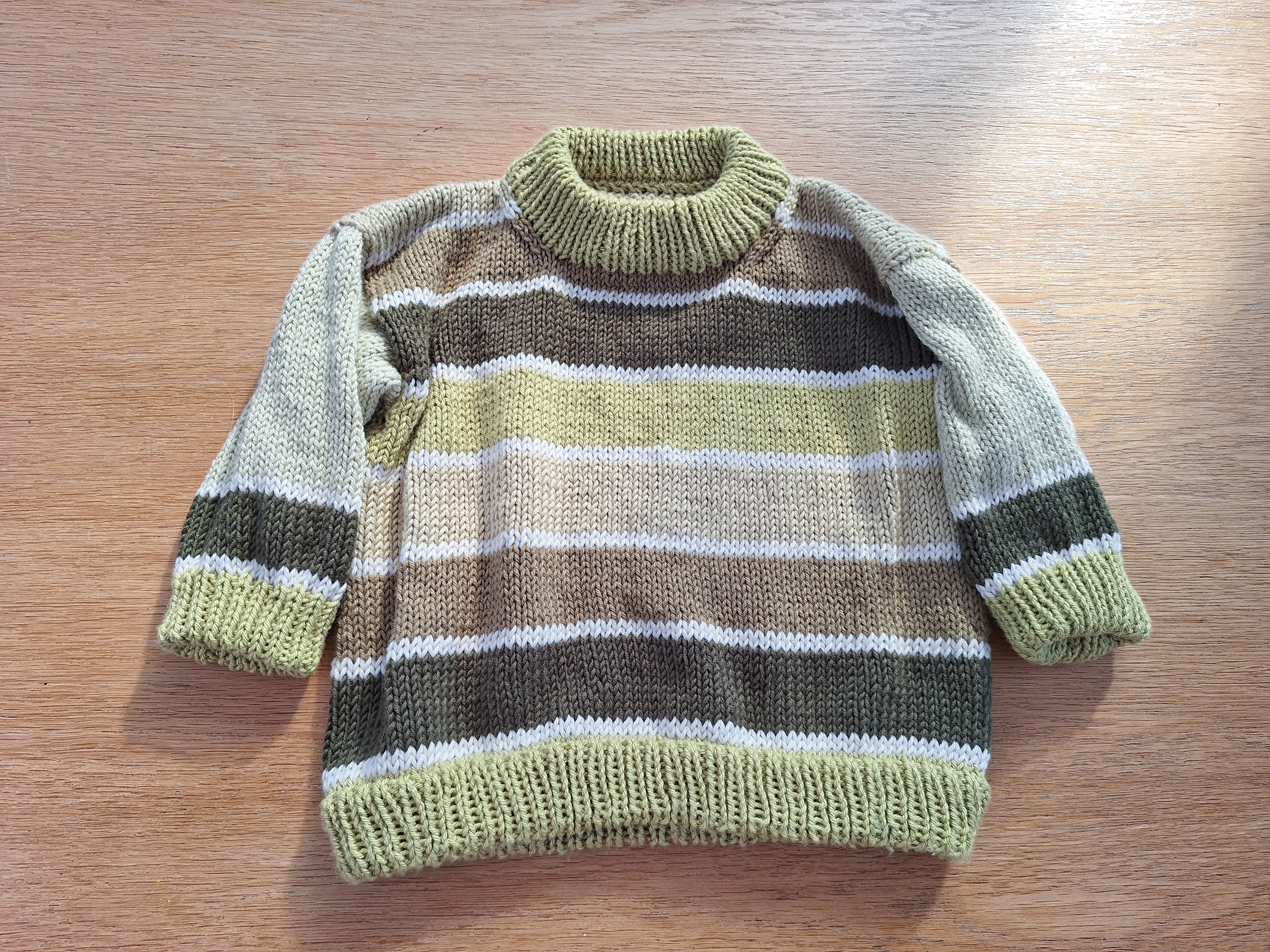 Striped 'Brownie Baby' Sweater Sz 3-6 mths