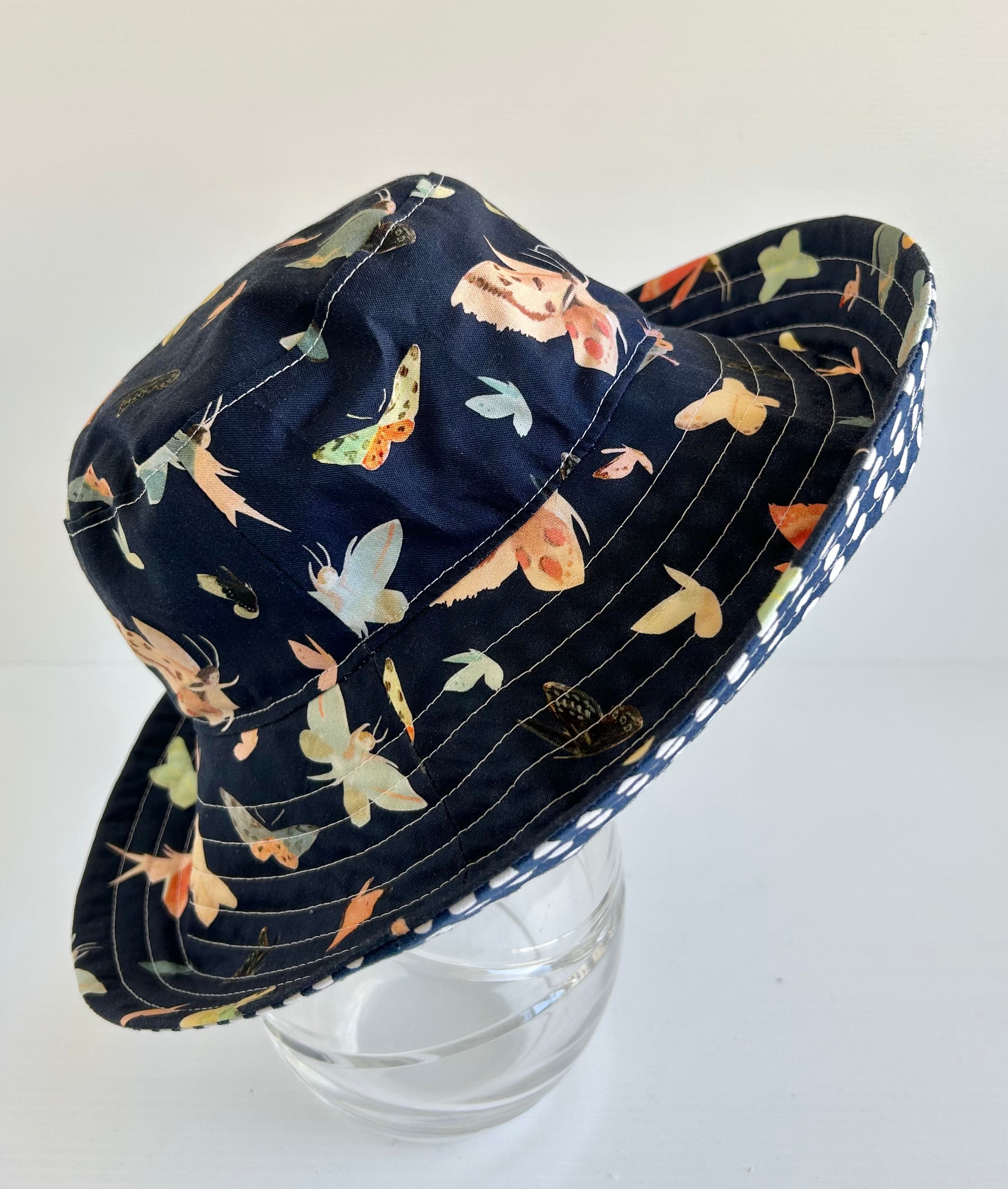 Ready to post- Medium size wide brim hats with strap- reduced price