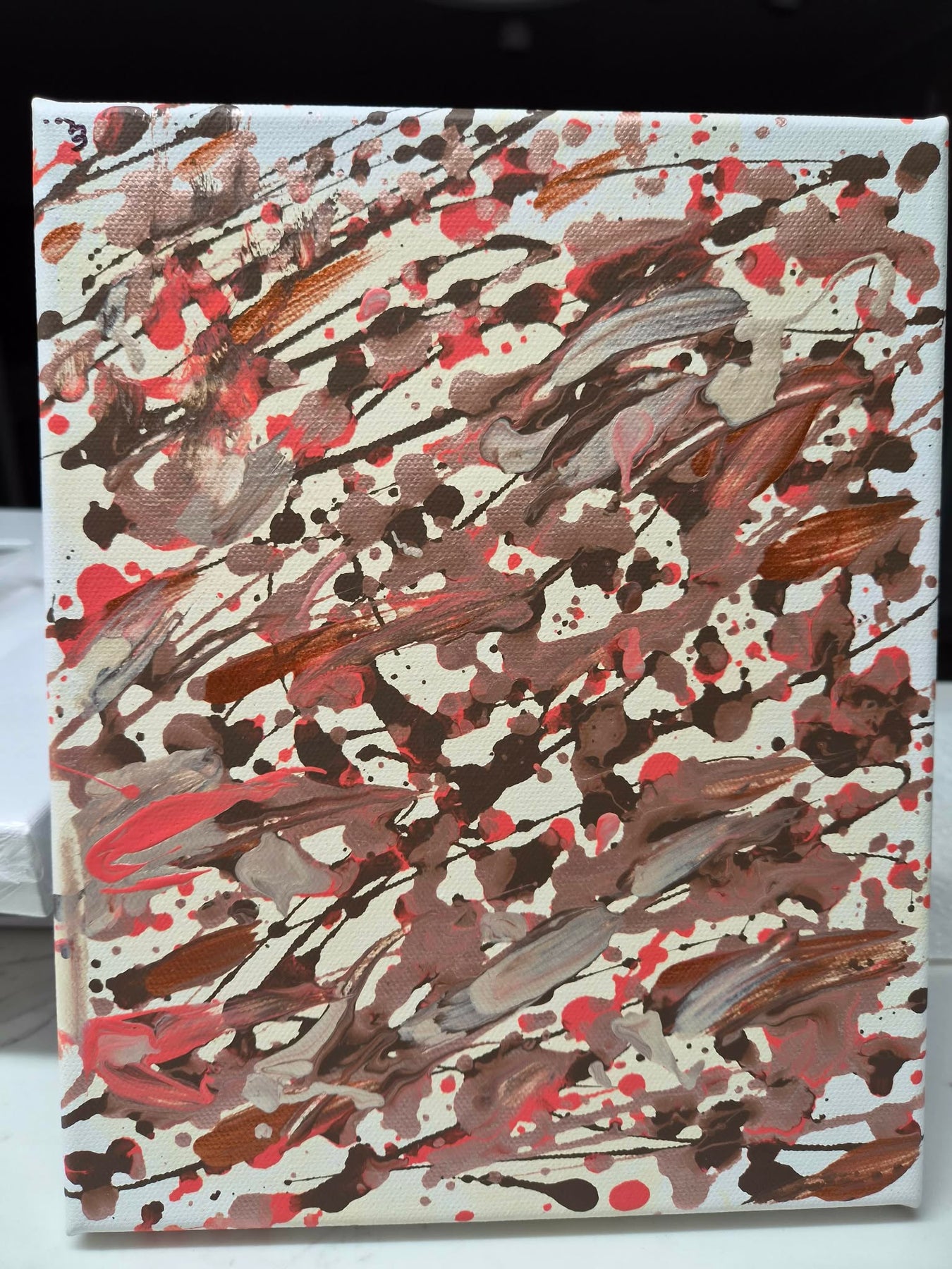 Ember Rush - Original Abstract Artwork 20 × 25 cm
