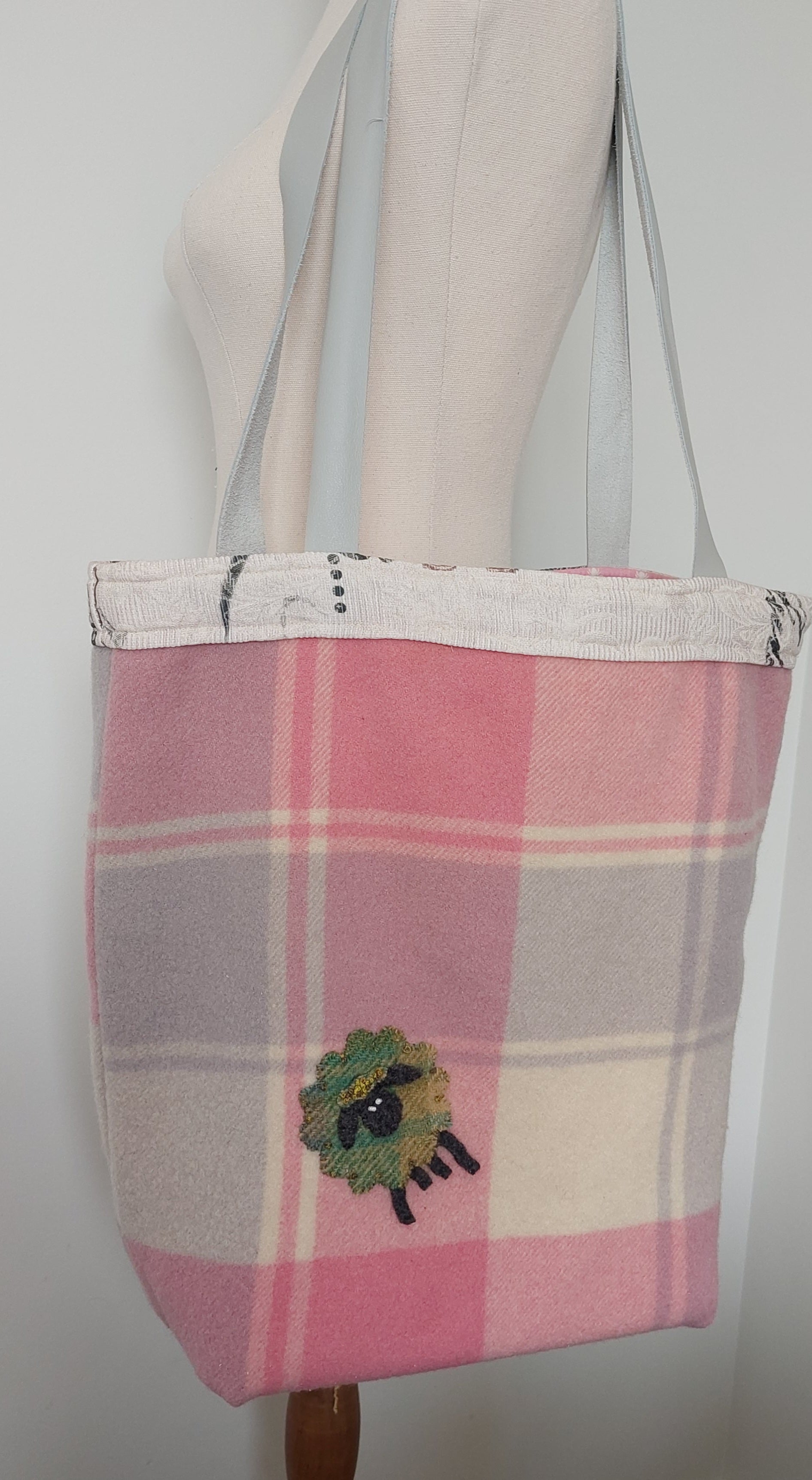 Vintage Woollen Australian Blanket Reversible Tote Bag