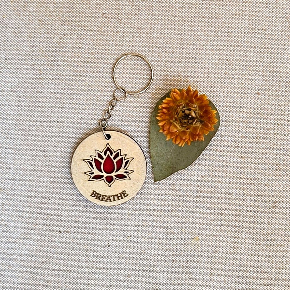 BREATHE - Handcrafted Timber Keyrings