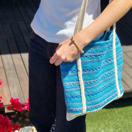 Crochet bag - Beach Blue
