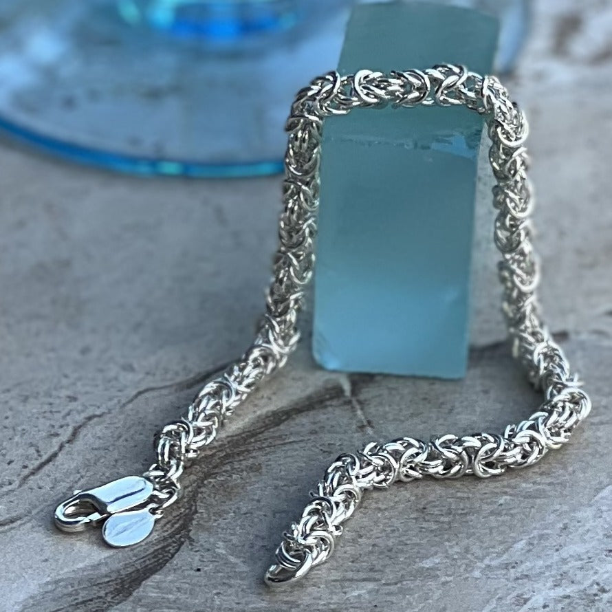 Sterling Silver "Byzantine" Bracelet