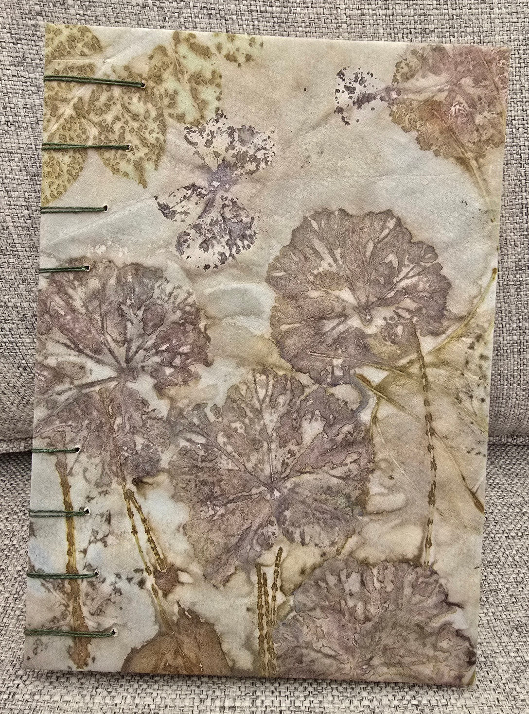 Soft Rose & Geranium — Botanical Eco Printed Journal