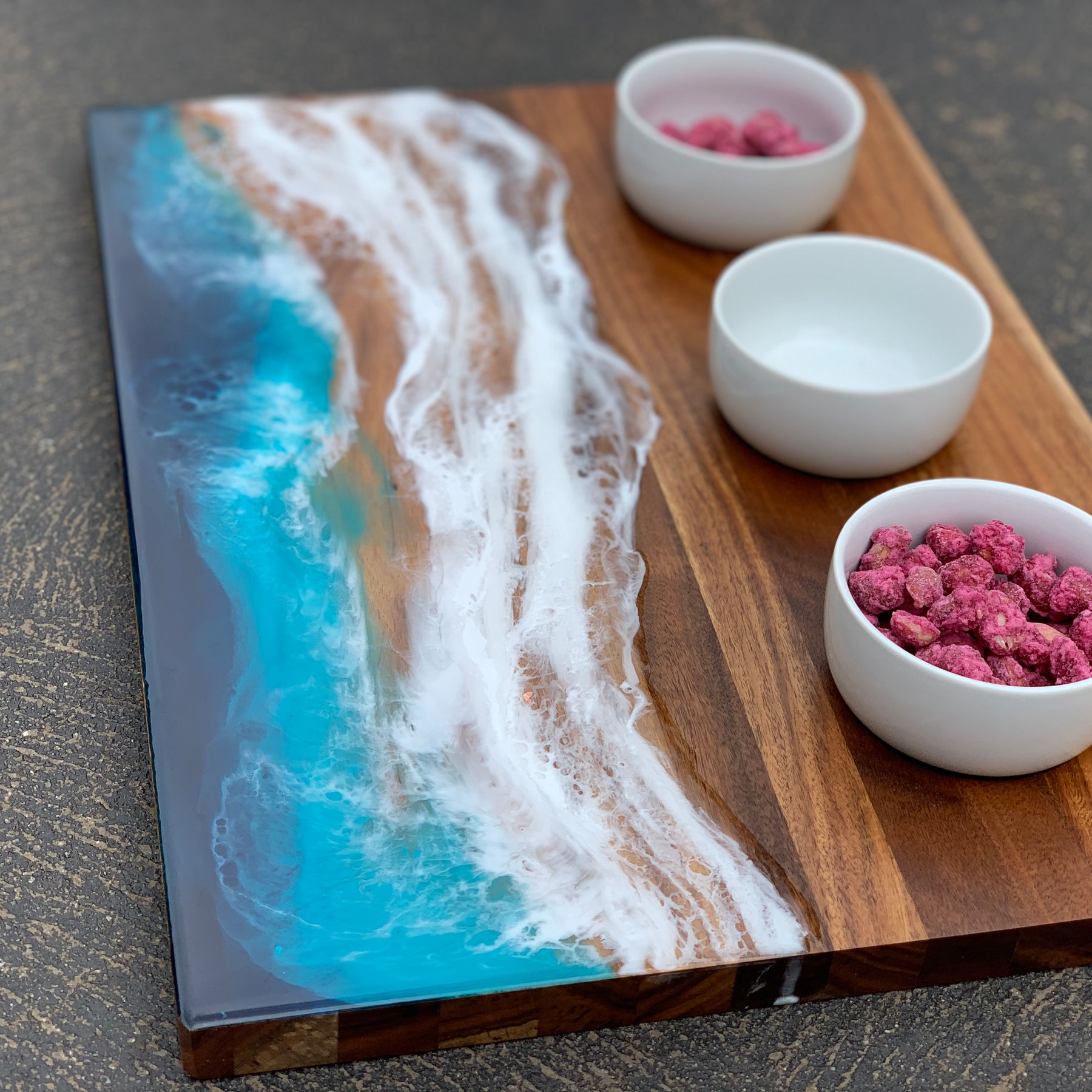 Waves | dipping bowl | serving board | platter | charcuterie board | beach