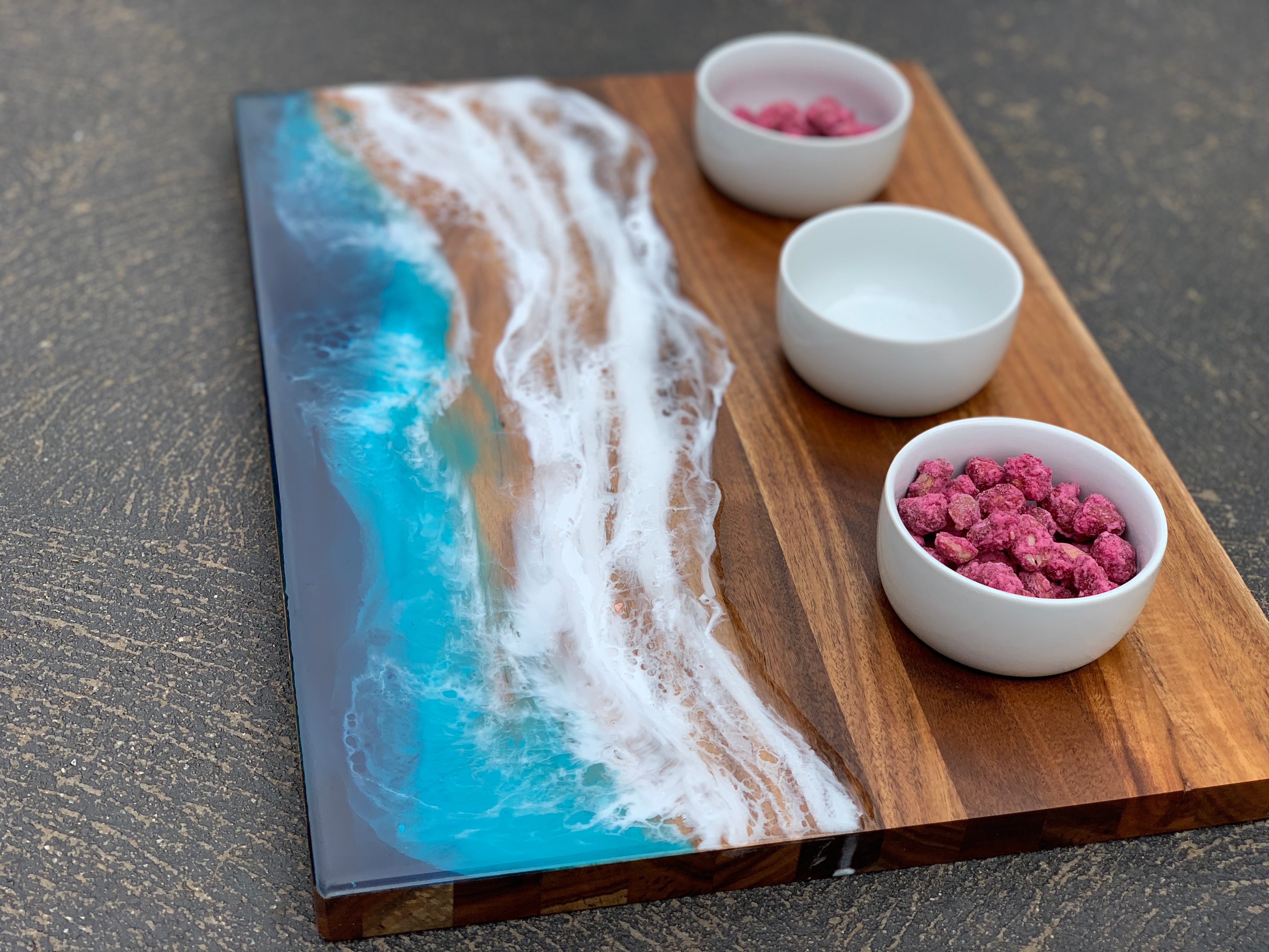 Waves | dipping bowl | serving board | platter | charcuterie board | beach