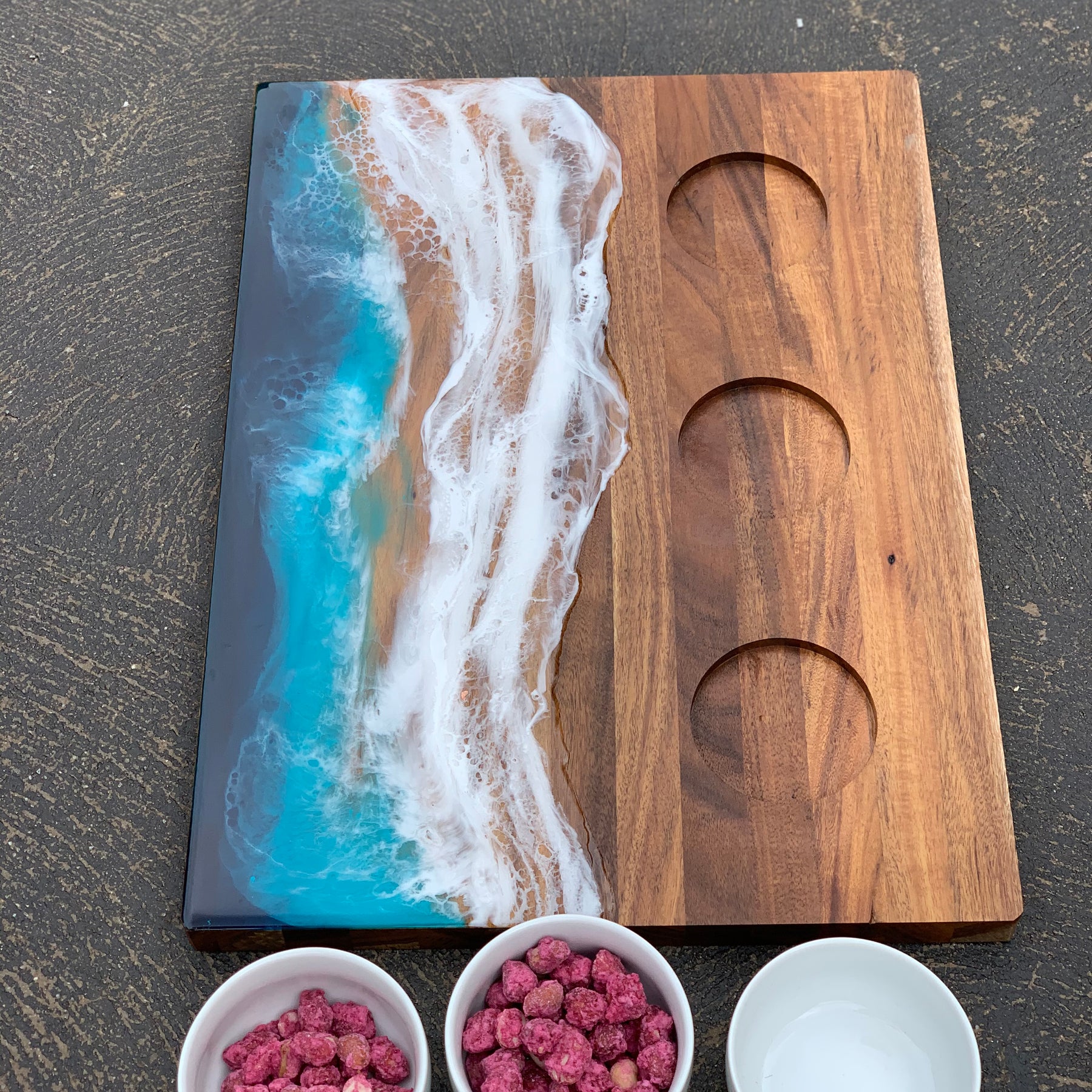 Waves | dipping bowl | serving board | platter | charcuterie board | beach