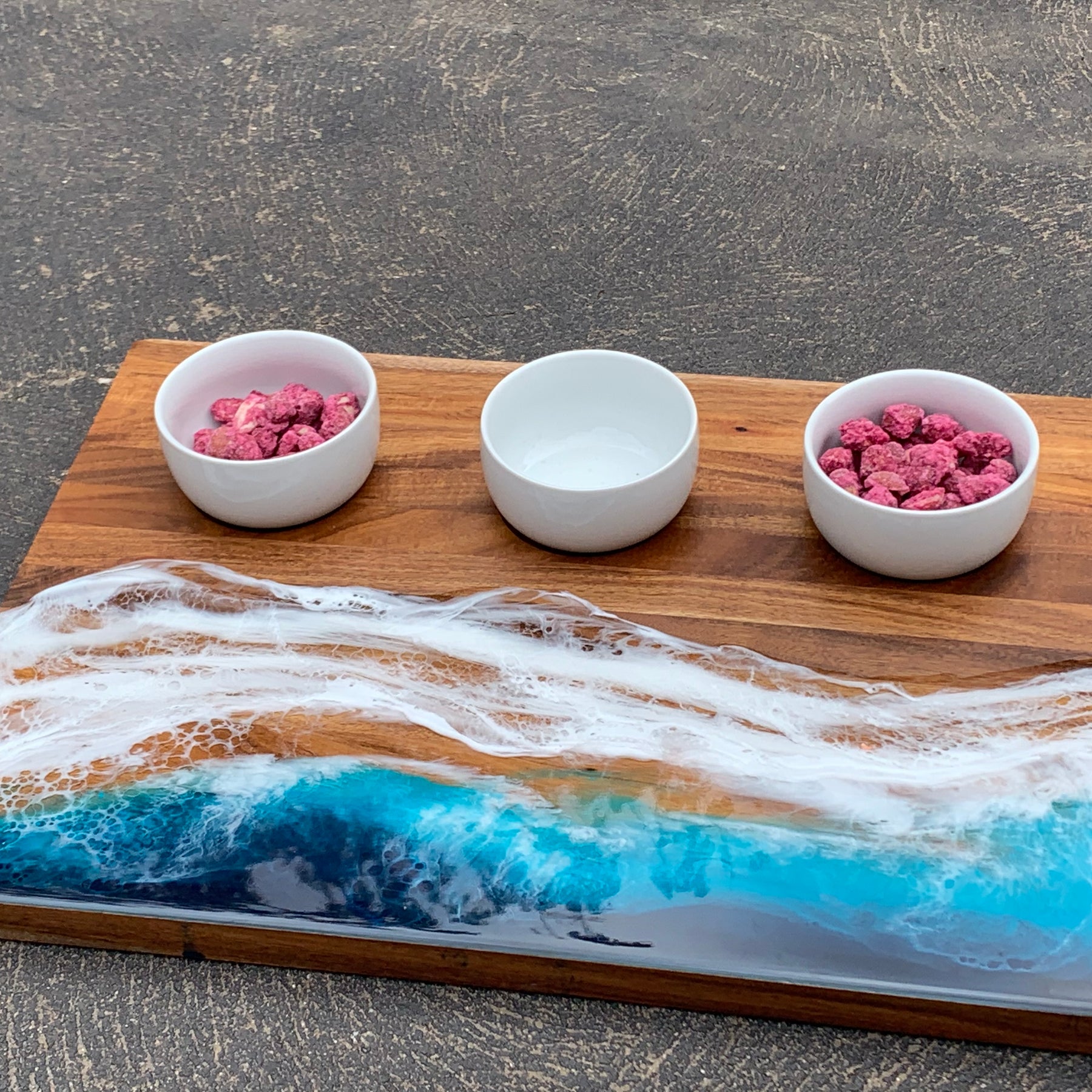 Waves | dipping bowl | serving board | platter | charcuterie board | beach