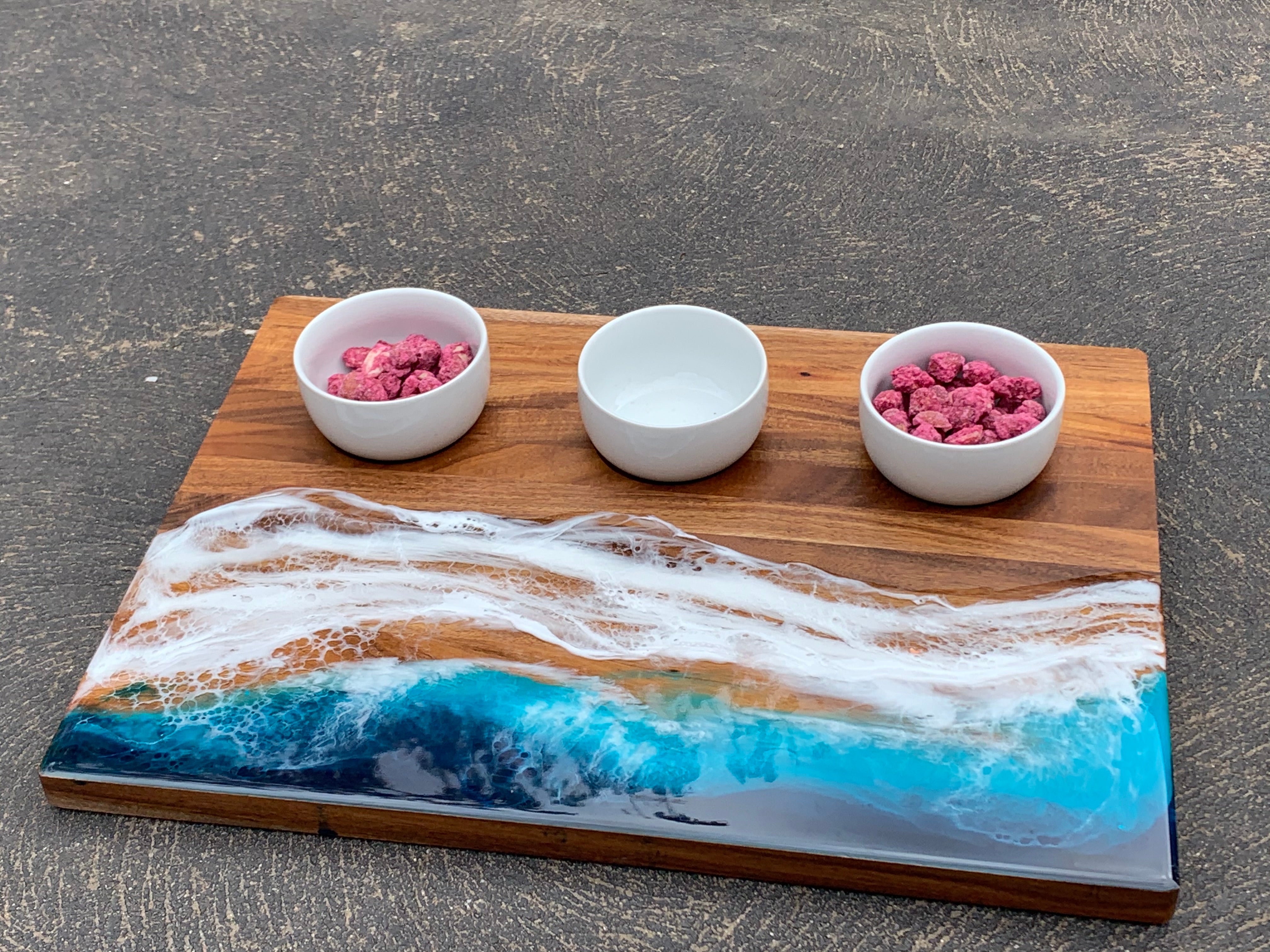 Waves | dipping bowl | serving board | platter | charcuterie board | beach