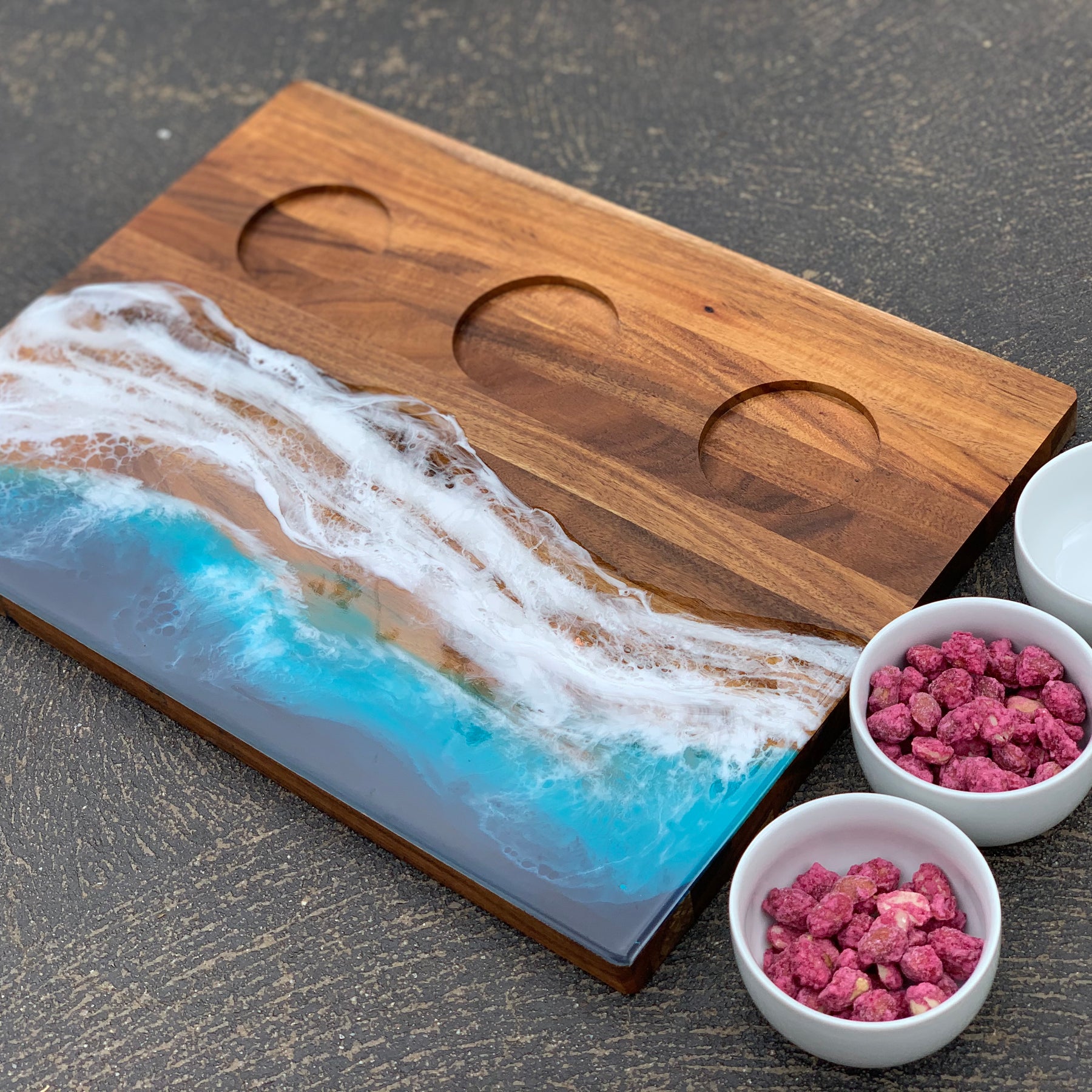 Waves | dipping bowl | serving board | platter | charcuterie board | beach