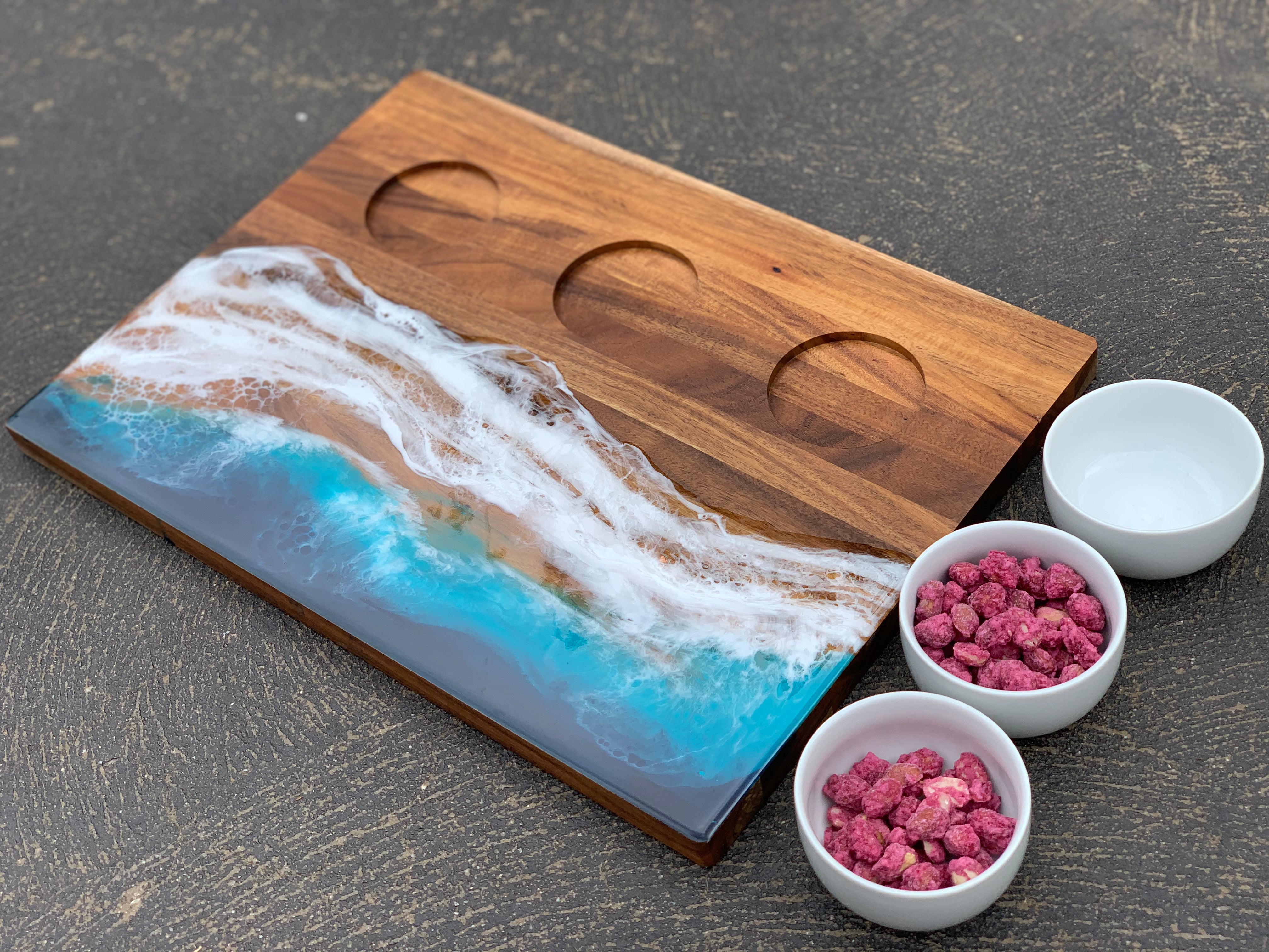 Waves | dipping bowl | serving board | platter | charcuterie board | beach
