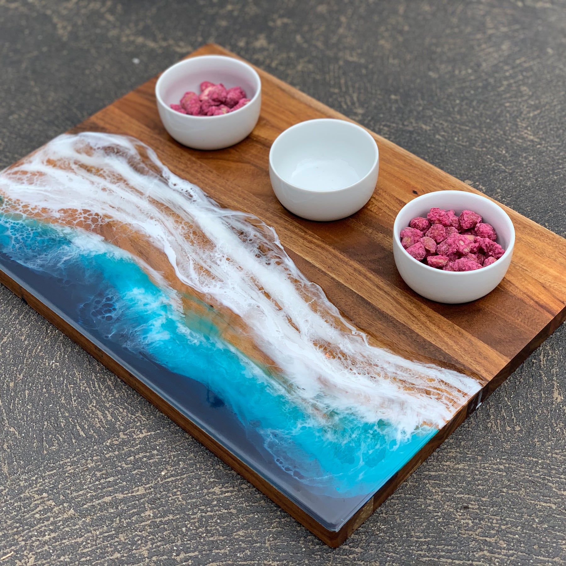 Waves | dipping bowl | serving board | platter | charcuterie board | beach