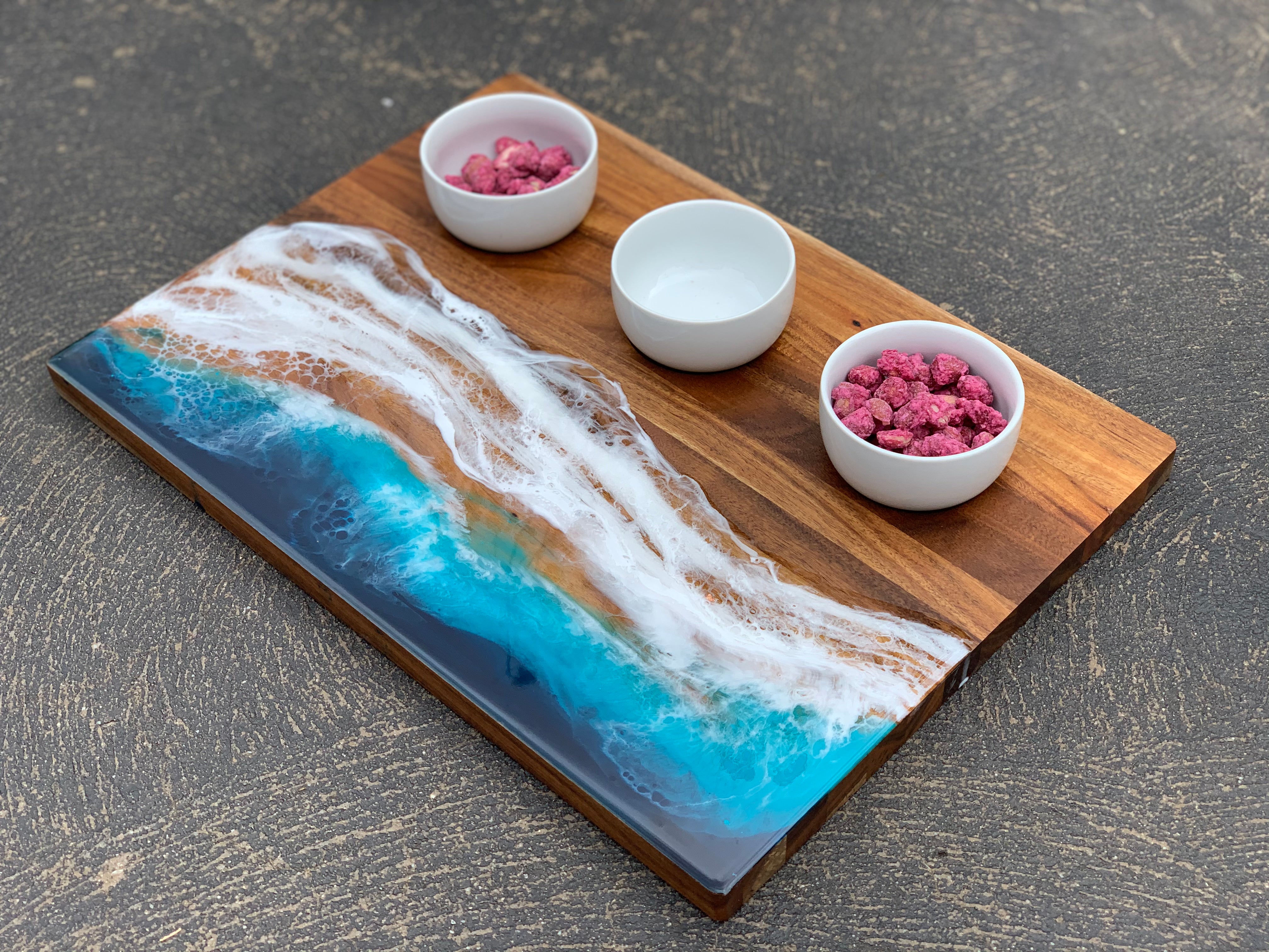 Waves | dipping bowl | serving board | platter | charcuterie board | beach