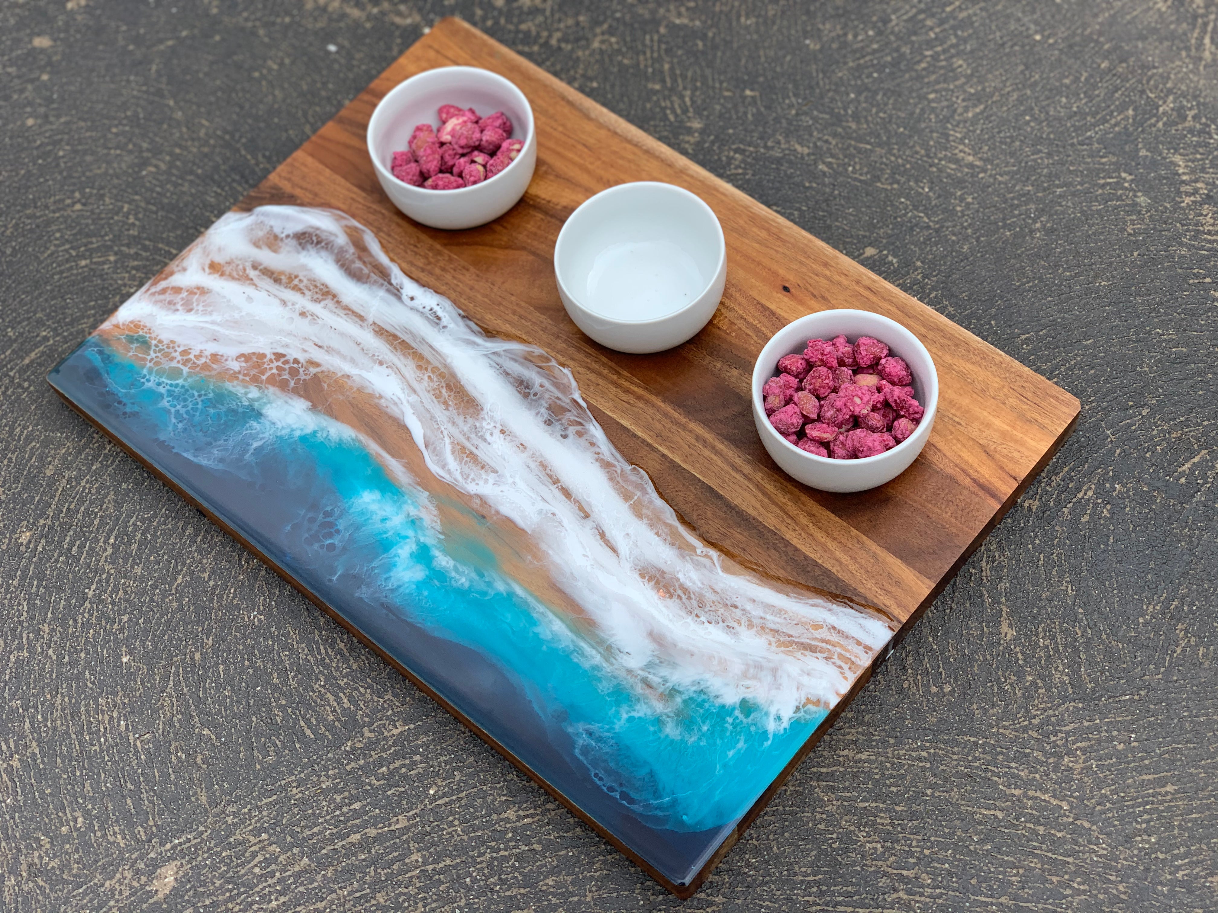 Waves | dipping bowl | serving board | platter | charcuterie board | beach
