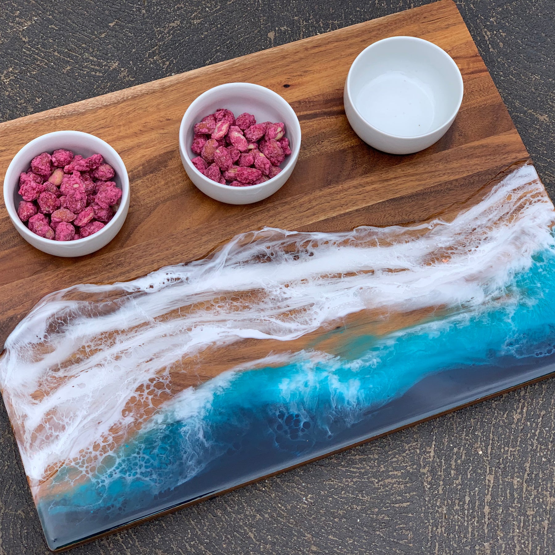 Waves | dipping bowl | serving board | platter | charcuterie board | beach