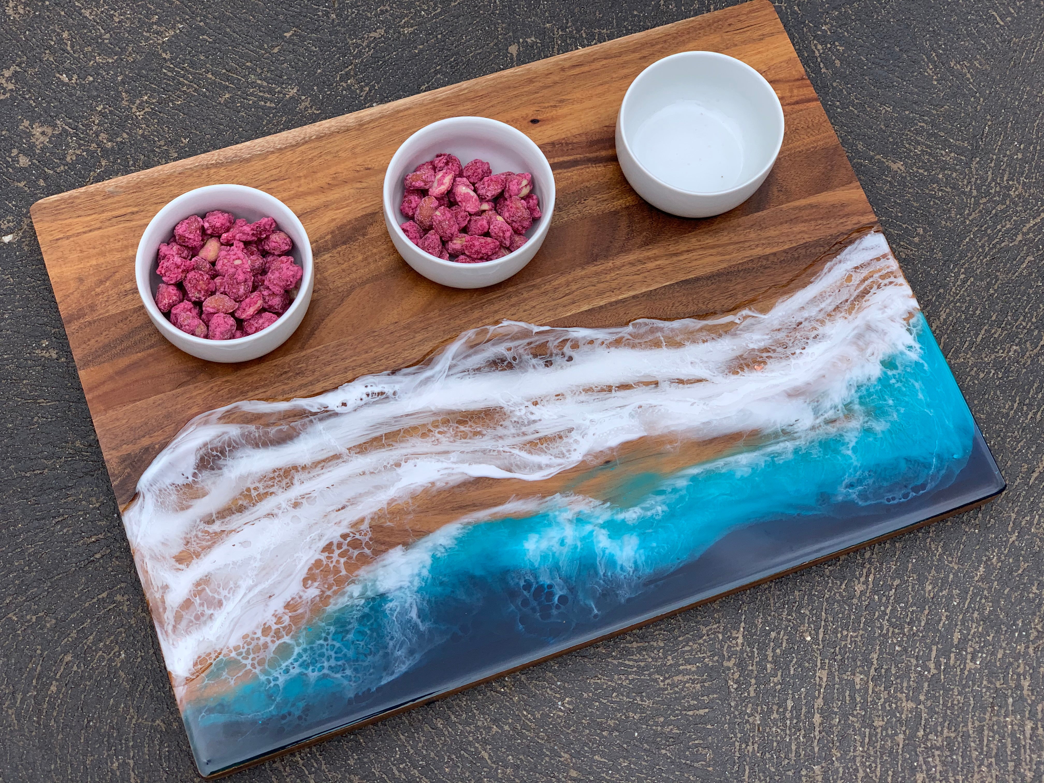 Waves | dipping bowl | serving board | platter | charcuterie board | beach