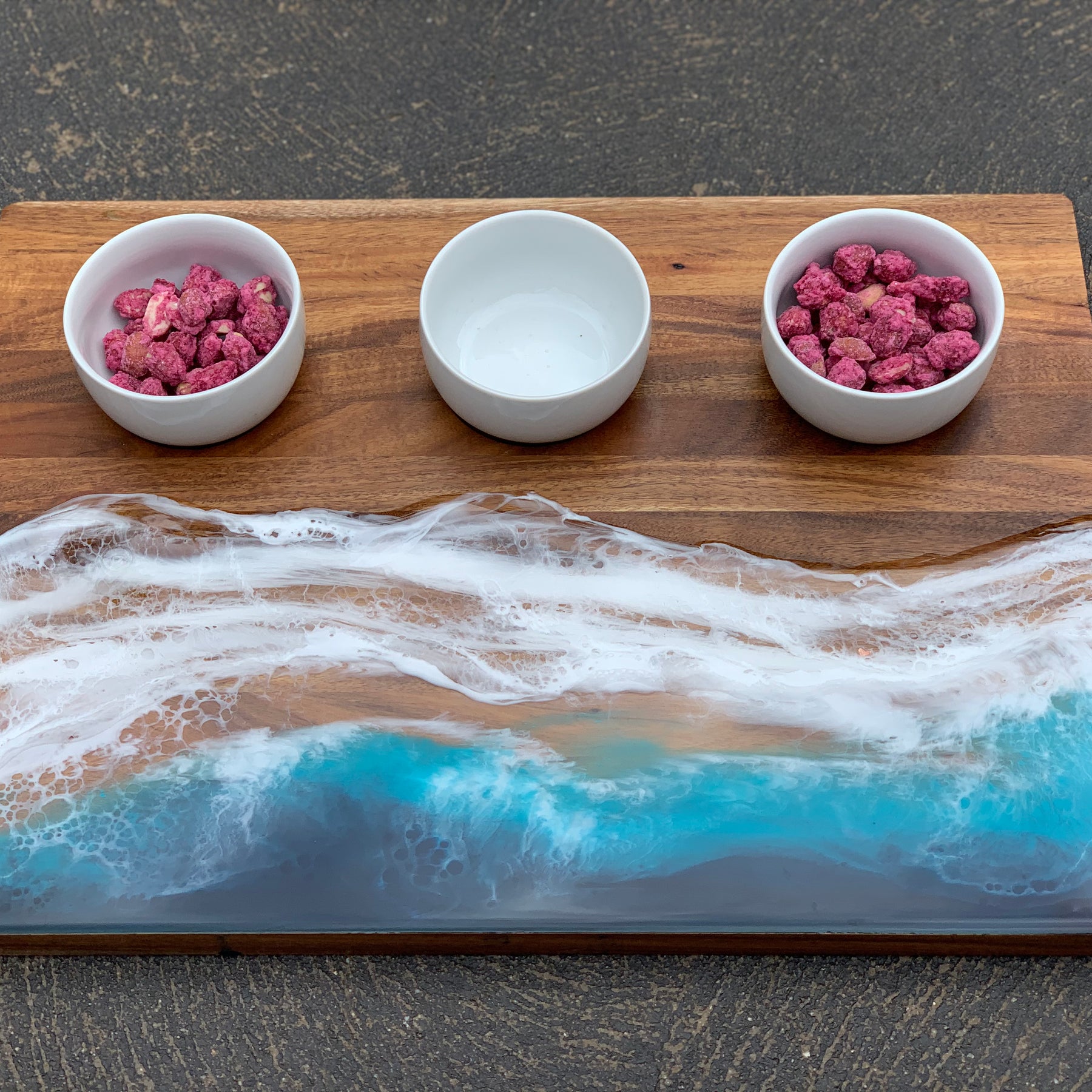 Waves | dipping bowl | serving board | platter | charcuterie board | beach