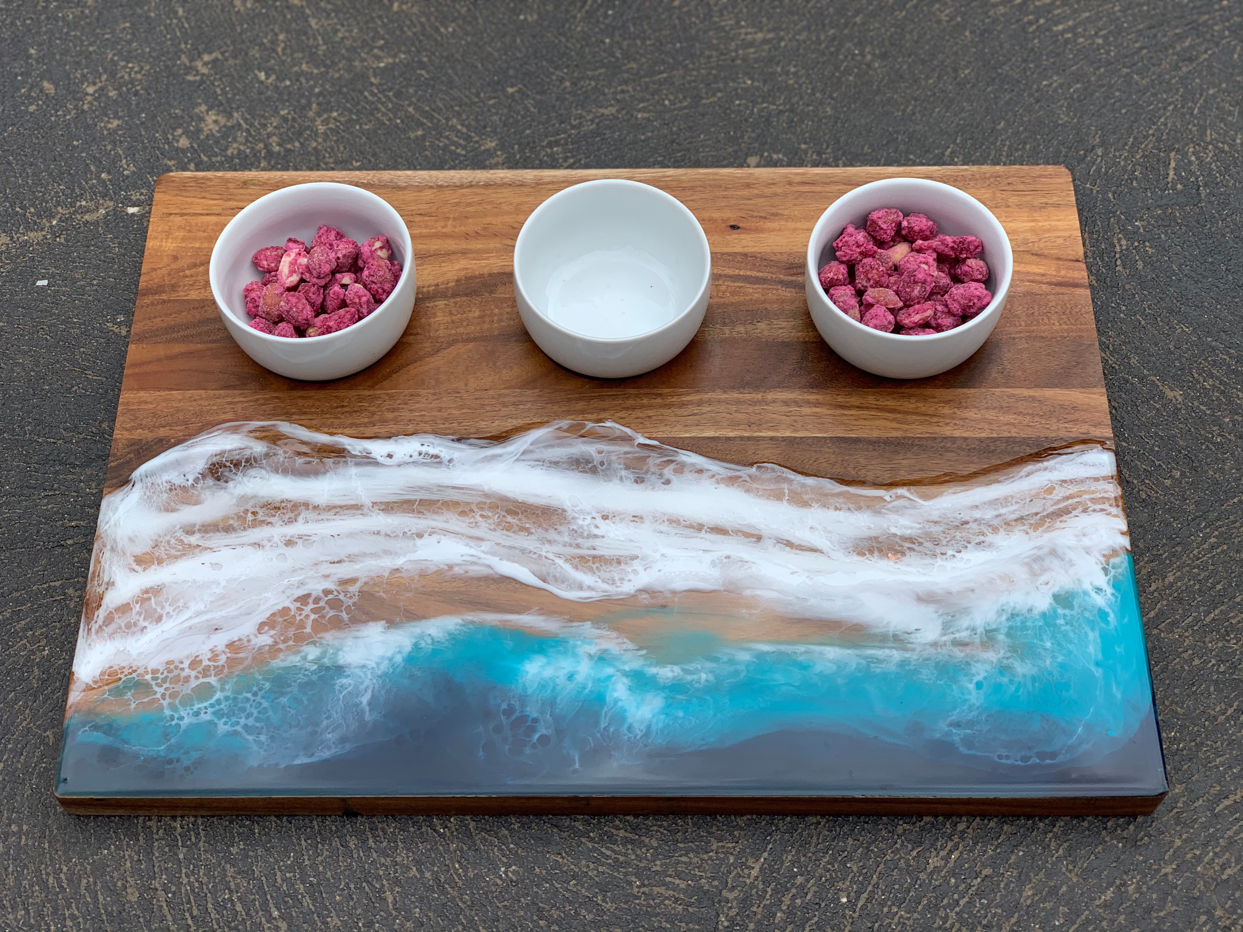 Waves | dipping bowl | serving board | platter | charcuterie board | beach
