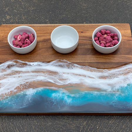 Waves | dipping bowl | serving board | platter | charcuterie board | beach
