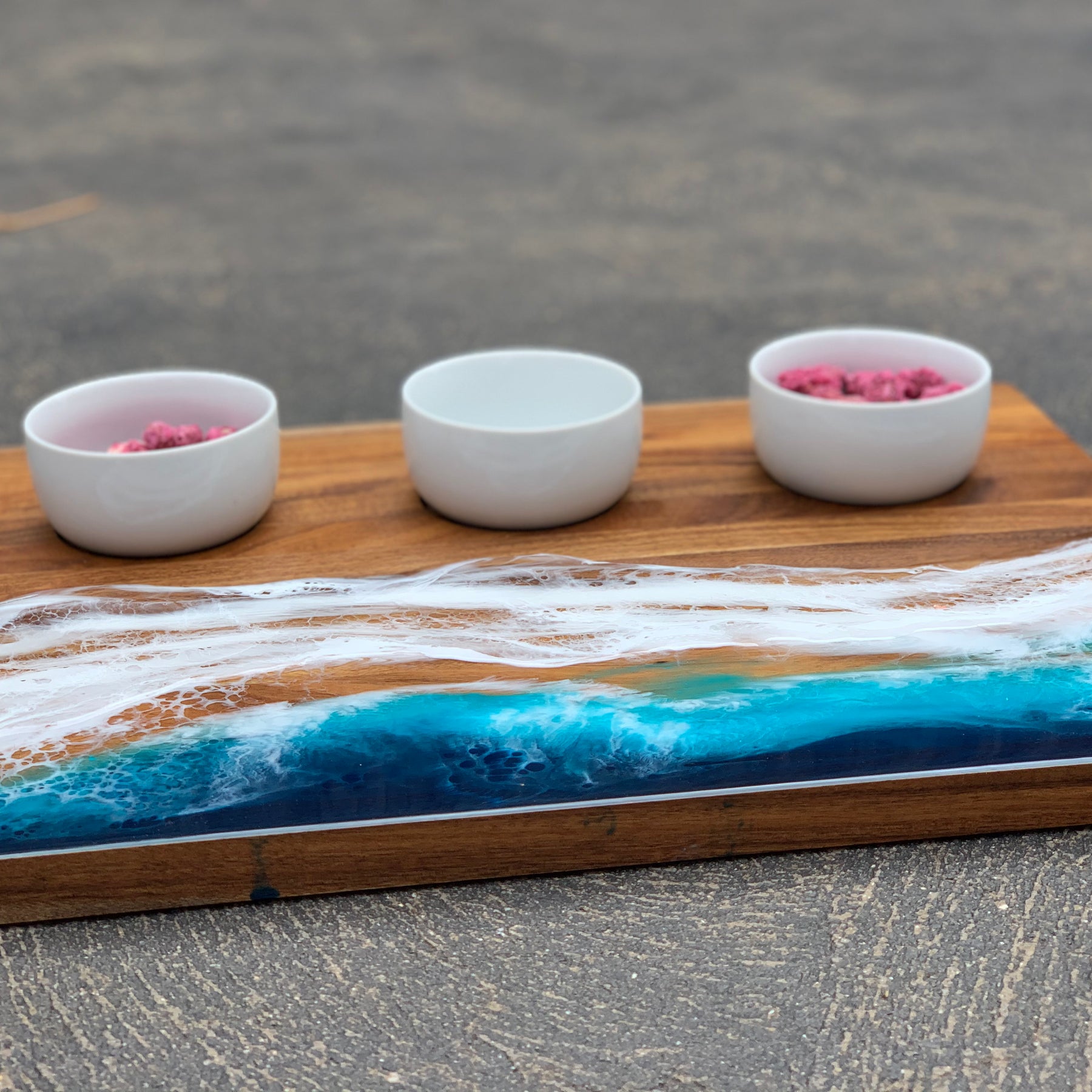Waves | dipping bowl | serving board | platter | charcuterie board | beach