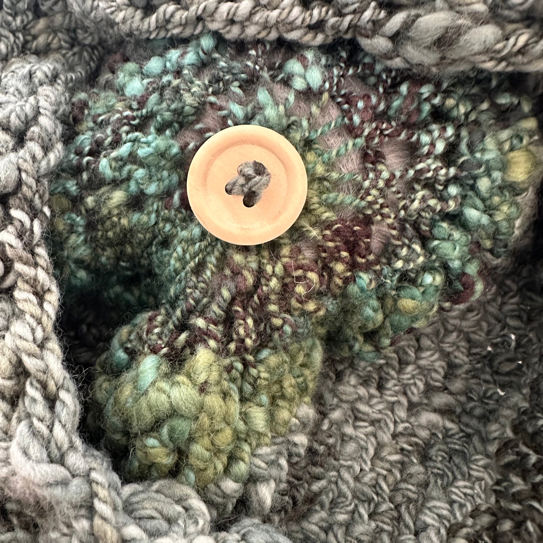 Handspun Merino Wool 'Moss' Beanie