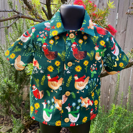 Size 1 Whimsical Christmas Print Shirt