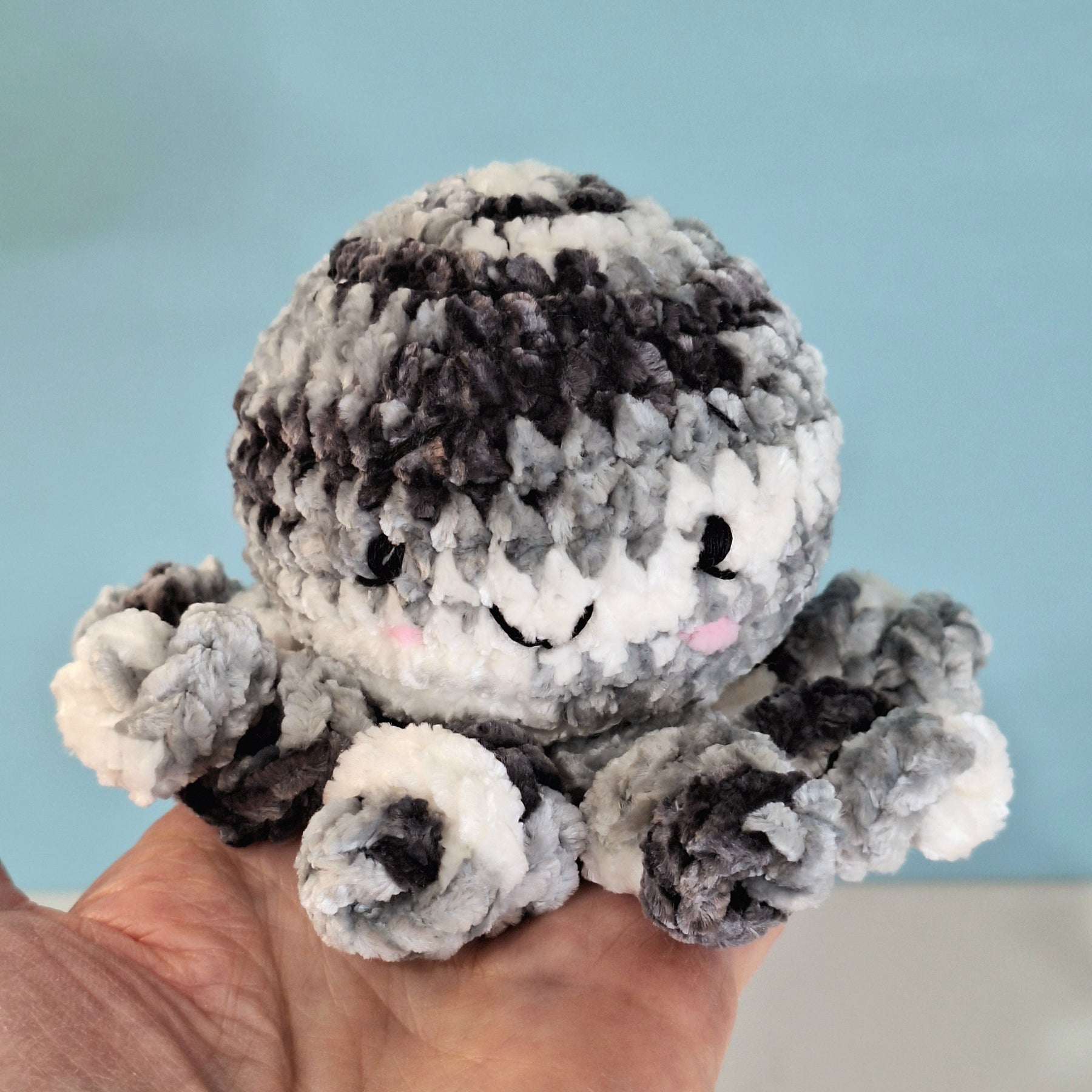 velvet octopus sensory toy