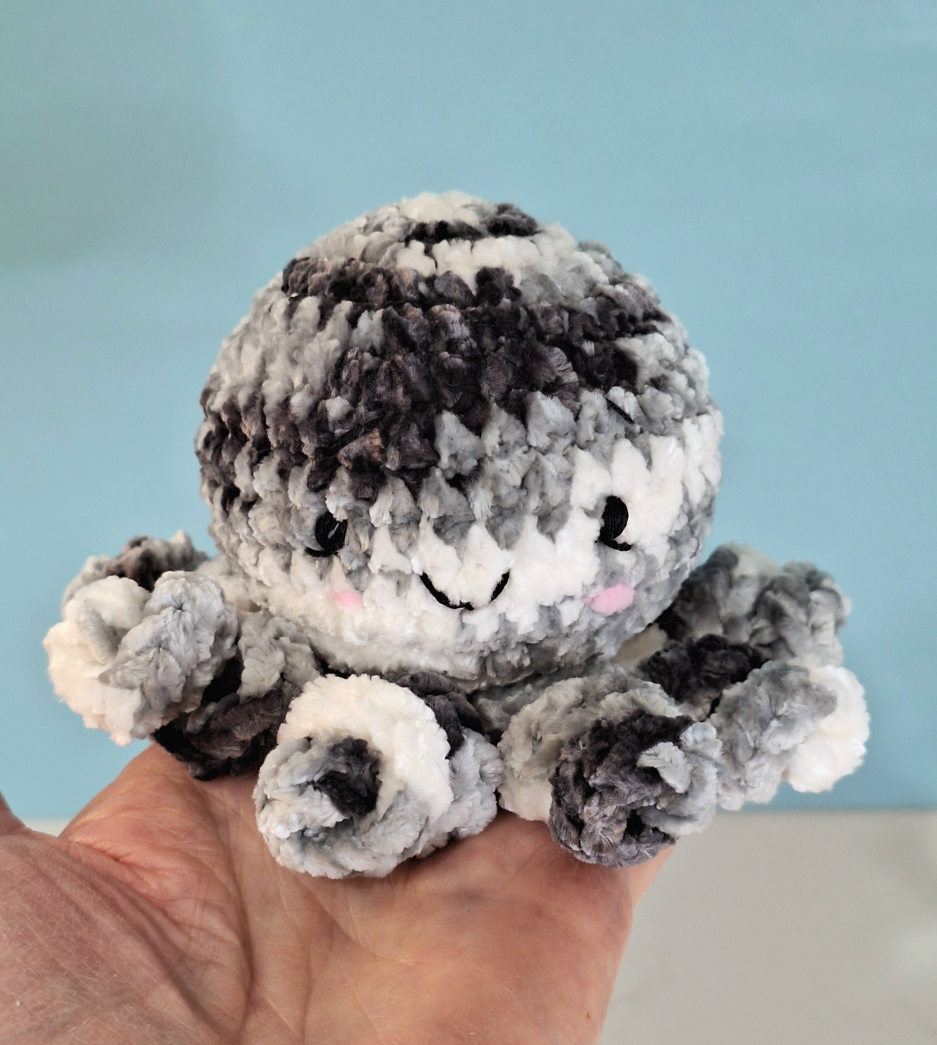 velvet octopus sensory toy