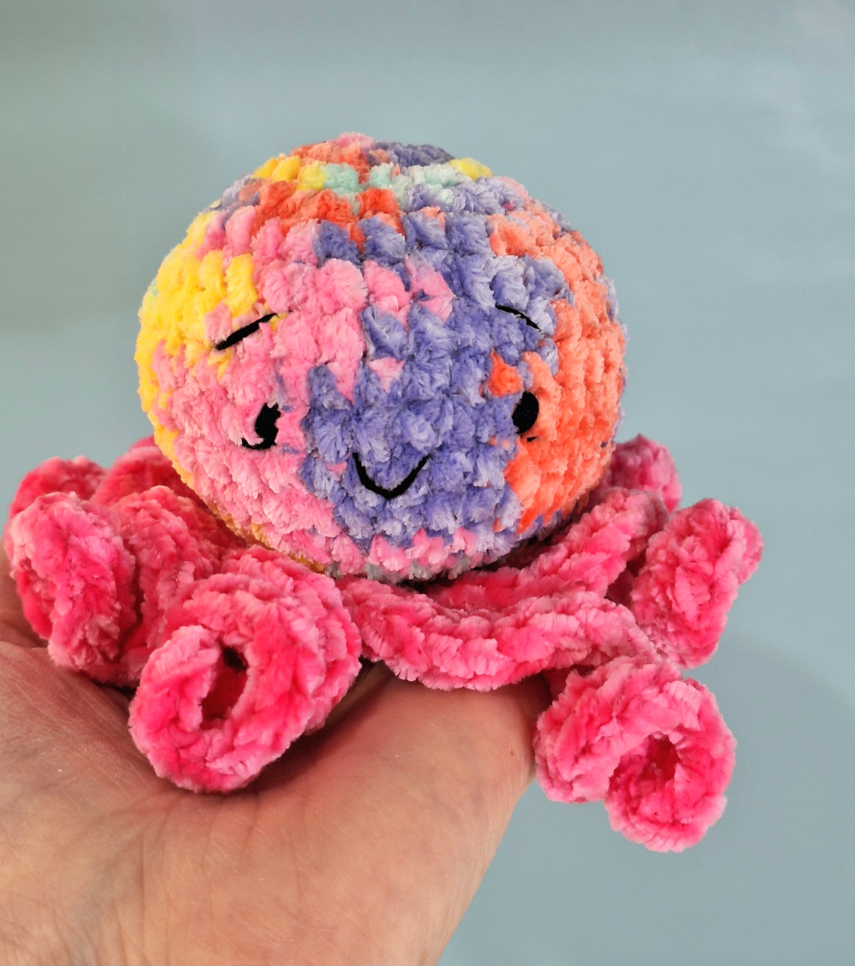 velvet octopus sensory toy