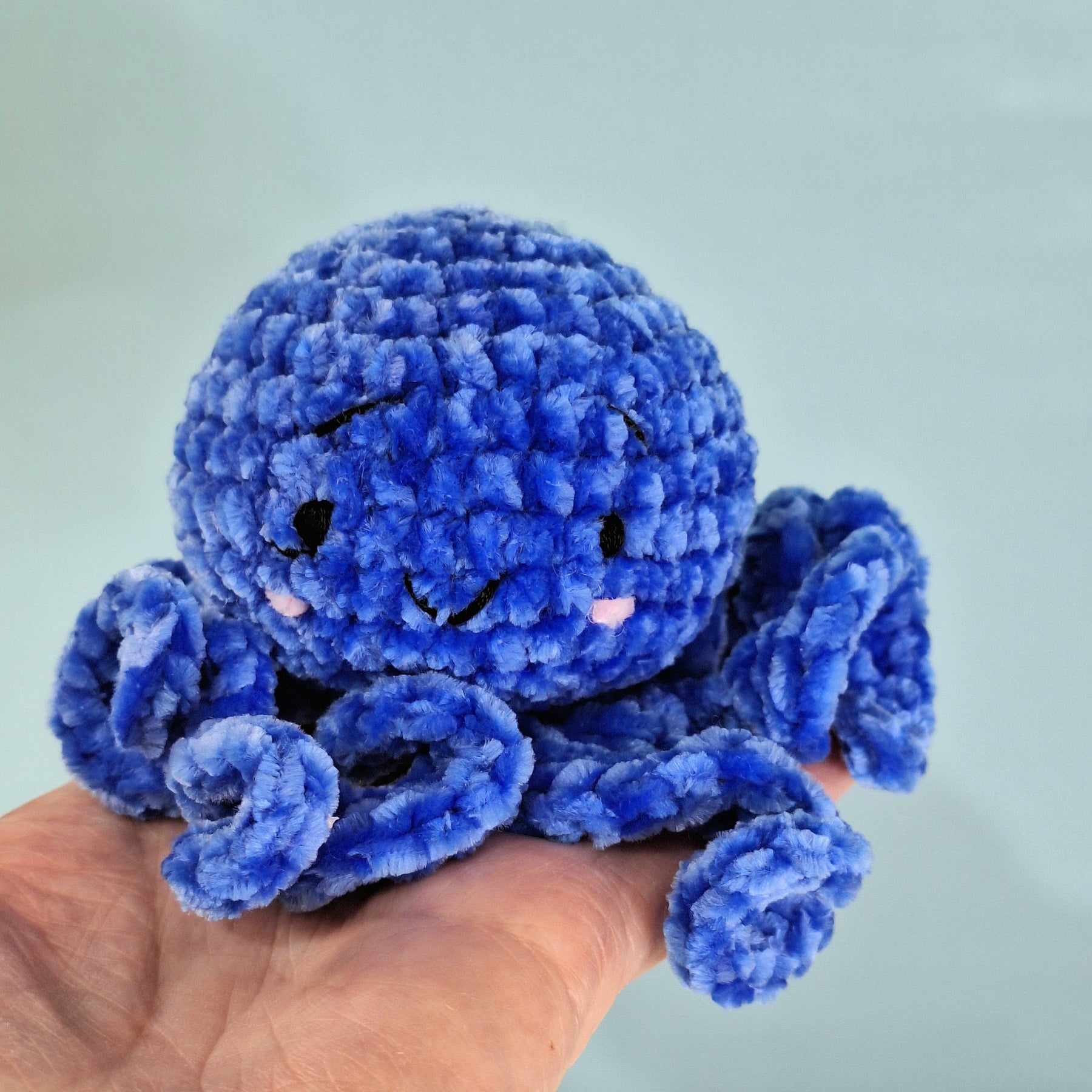 velvet octopus sensory toy