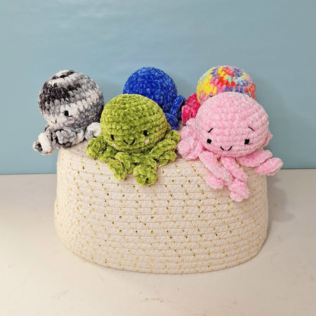 velvet octopus sensory toy